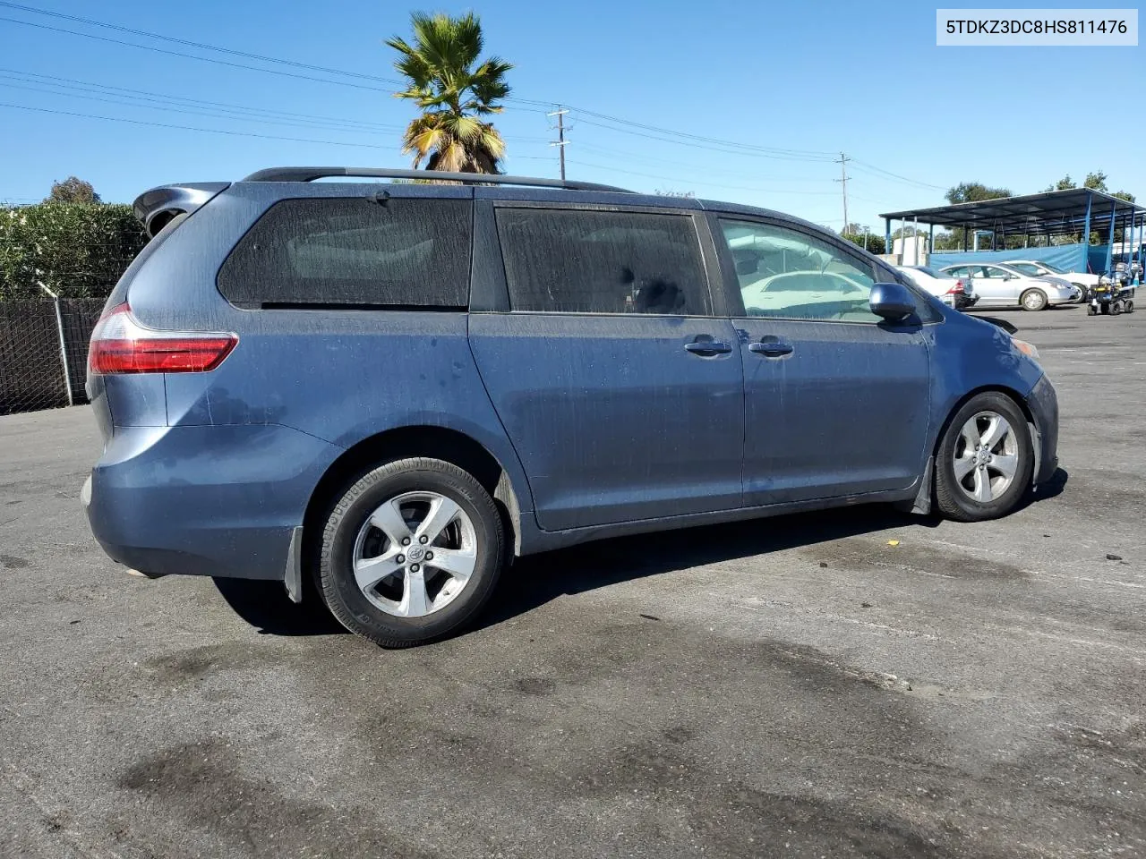 2017 Toyota Sienna Le VIN: 5TDKZ3DC8HS811476 Lot: 76773964