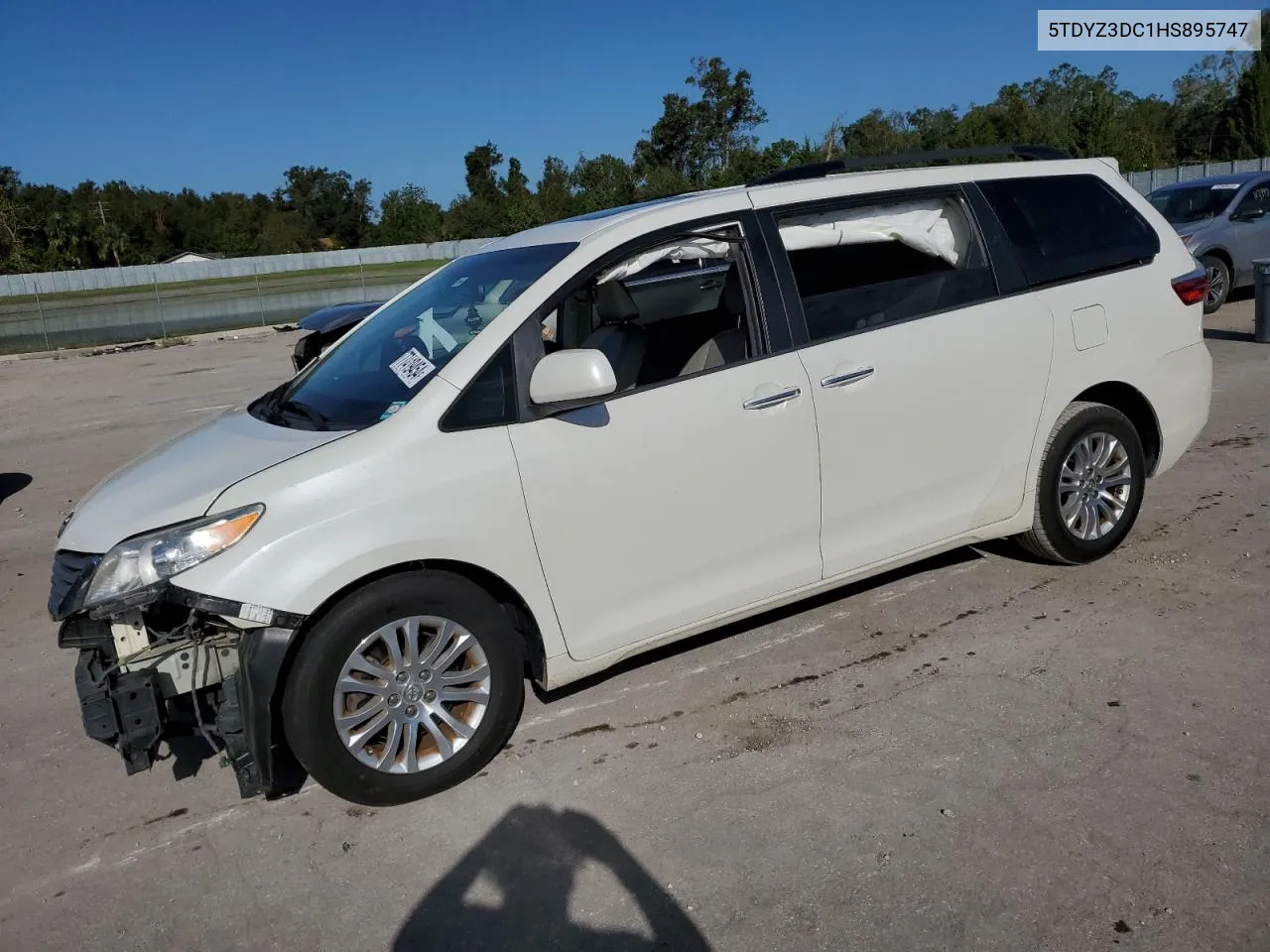 2017 Toyota Sienna Xle VIN: 5TDYZ3DC1HS895747 Lot: 77419454