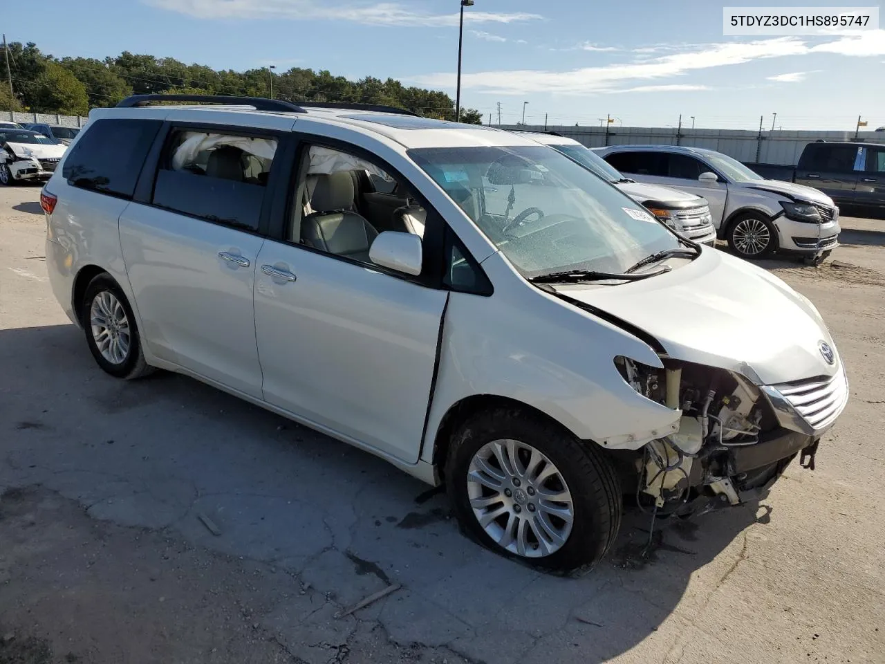 2017 Toyota Sienna Xle VIN: 5TDYZ3DC1HS895747 Lot: 77419454