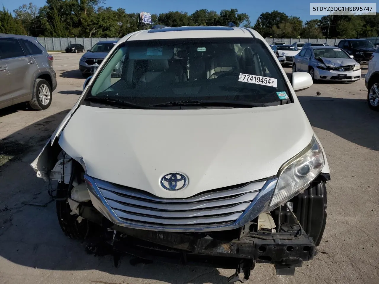 2017 Toyota Sienna Xle VIN: 5TDYZ3DC1HS895747 Lot: 77419454