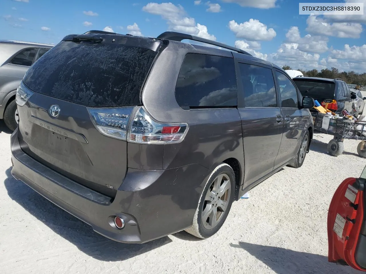 2017 Toyota Sienna Se VIN: 5TDXZ3DC3HS818390 Lot: 77461524