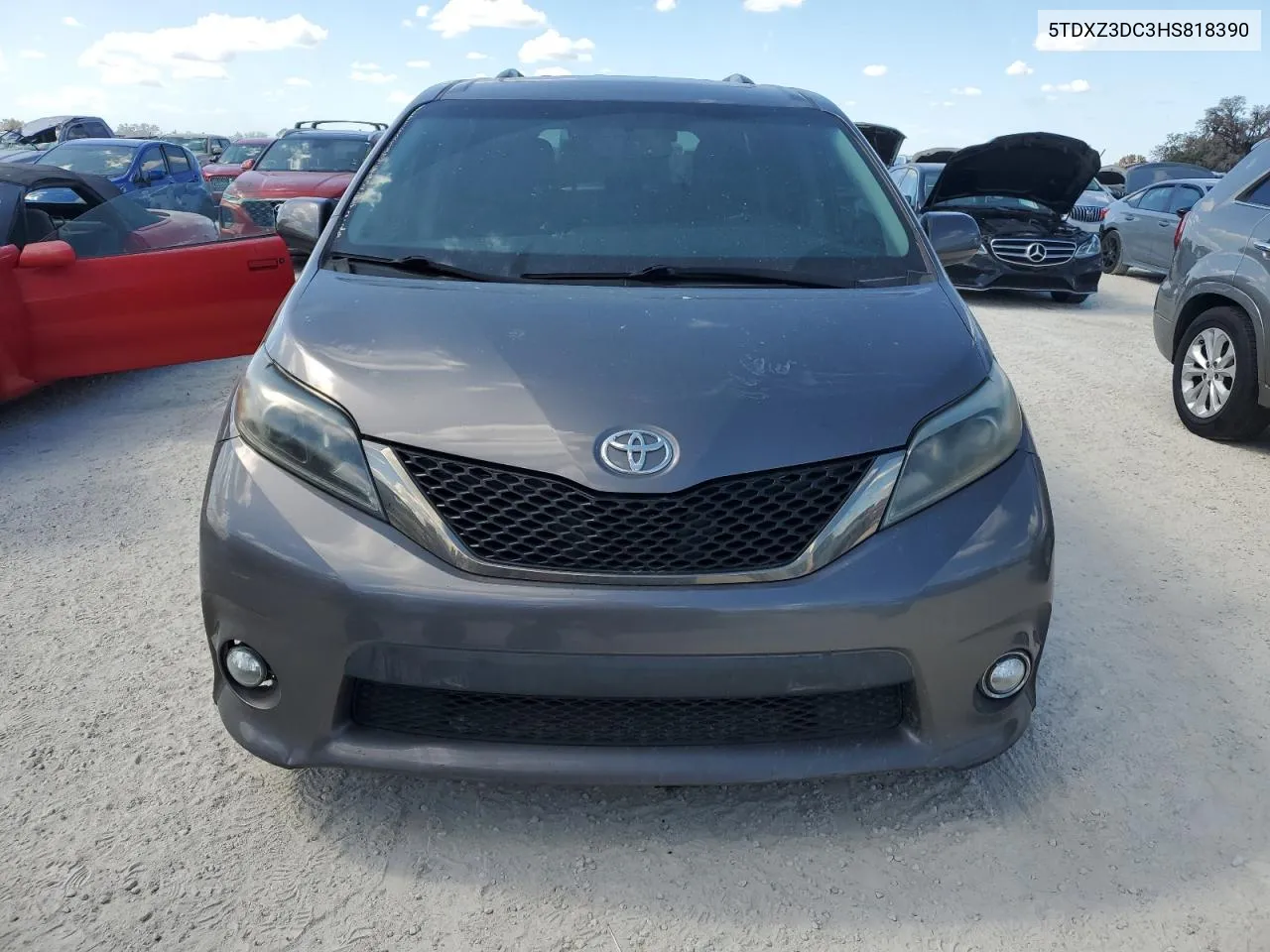 2017 Toyota Sienna Se VIN: 5TDXZ3DC3HS818390 Lot: 77461524