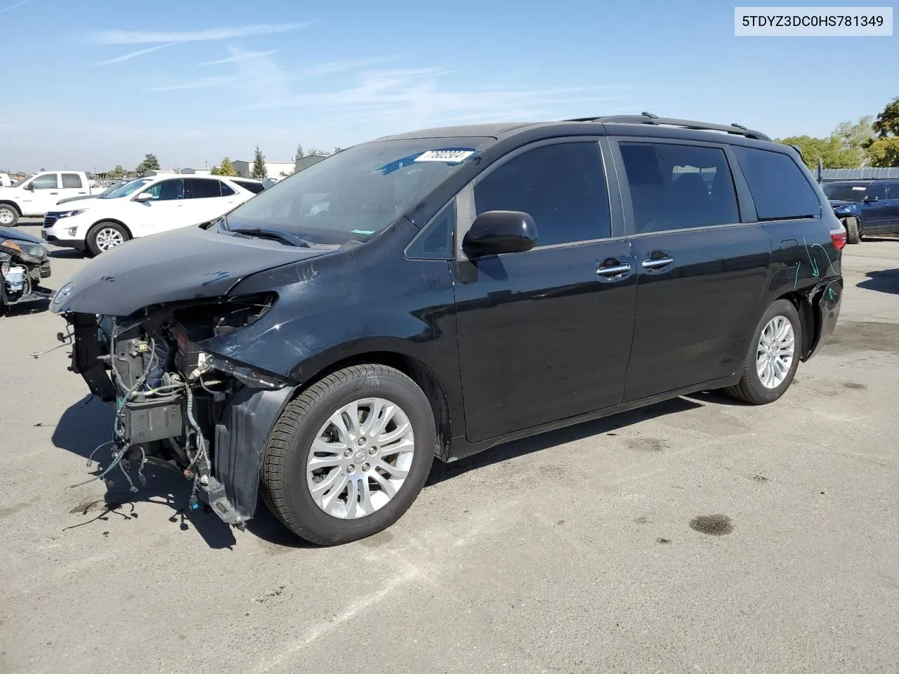 2017 Toyota Sienna Xle VIN: 5TDYZ3DC0HS781349 Lot: 77602304