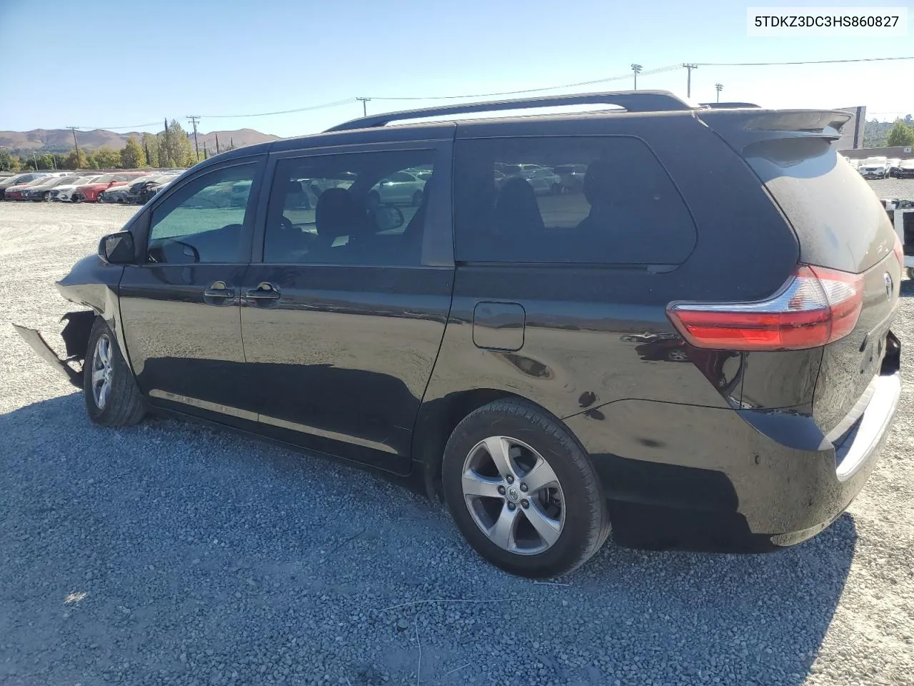 2017 Toyota Sienna Le VIN: 5TDKZ3DC3HS860827 Lot: 77751484