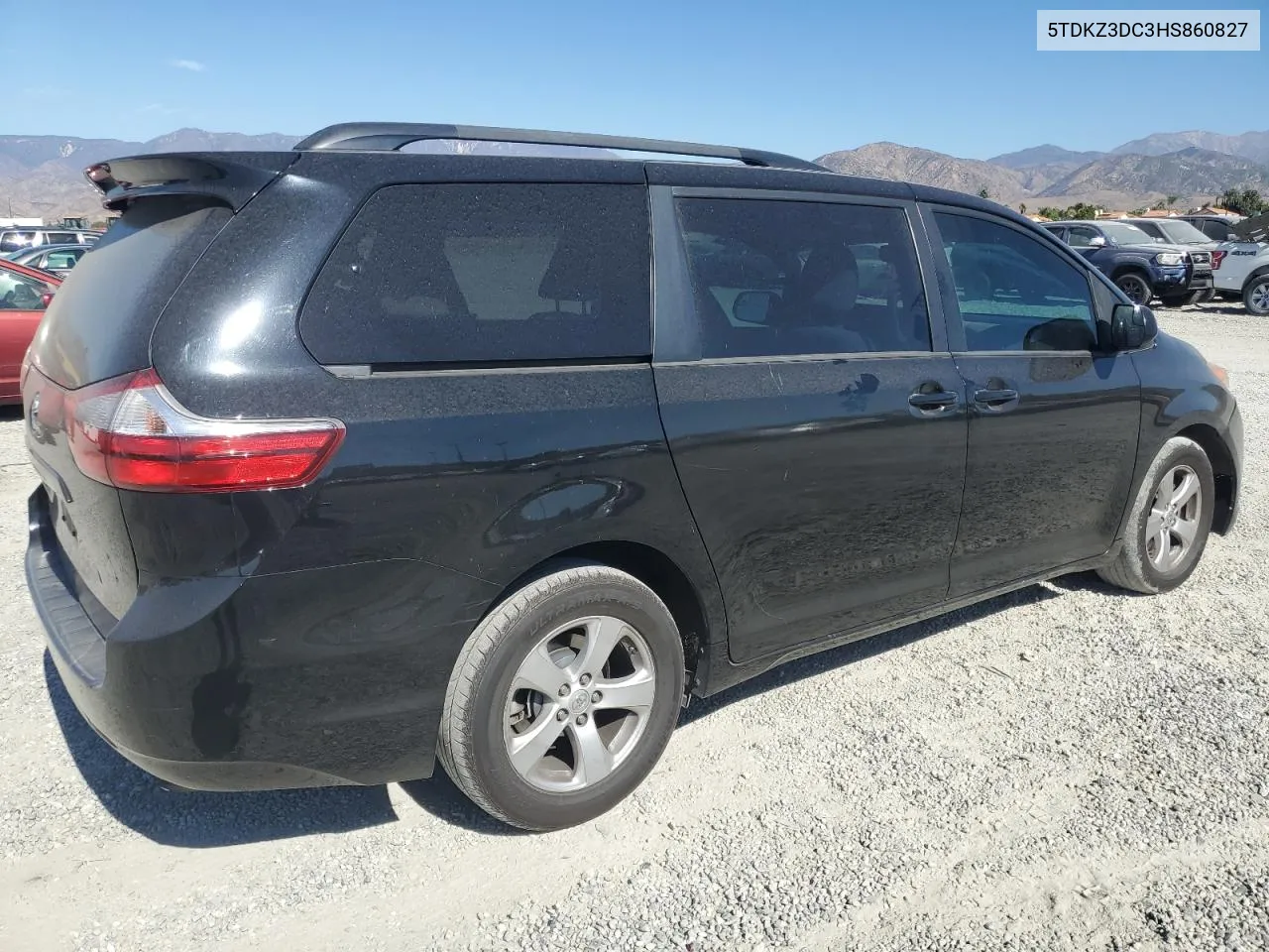 2017 Toyota Sienna Le VIN: 5TDKZ3DC3HS860827 Lot: 77751484