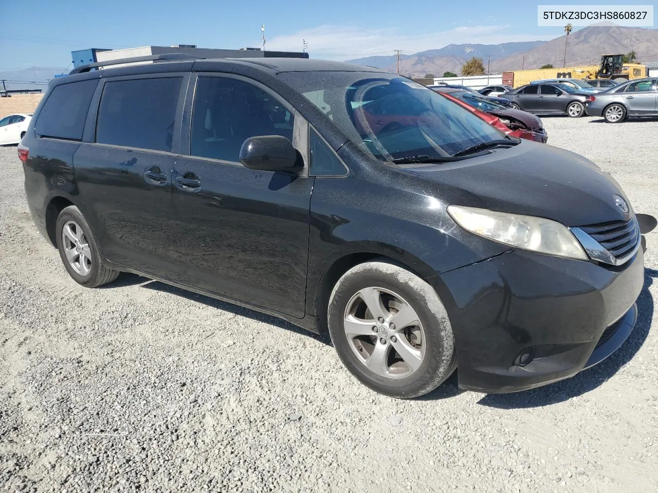 2017 Toyota Sienna Le VIN: 5TDKZ3DC3HS860827 Lot: 77751484