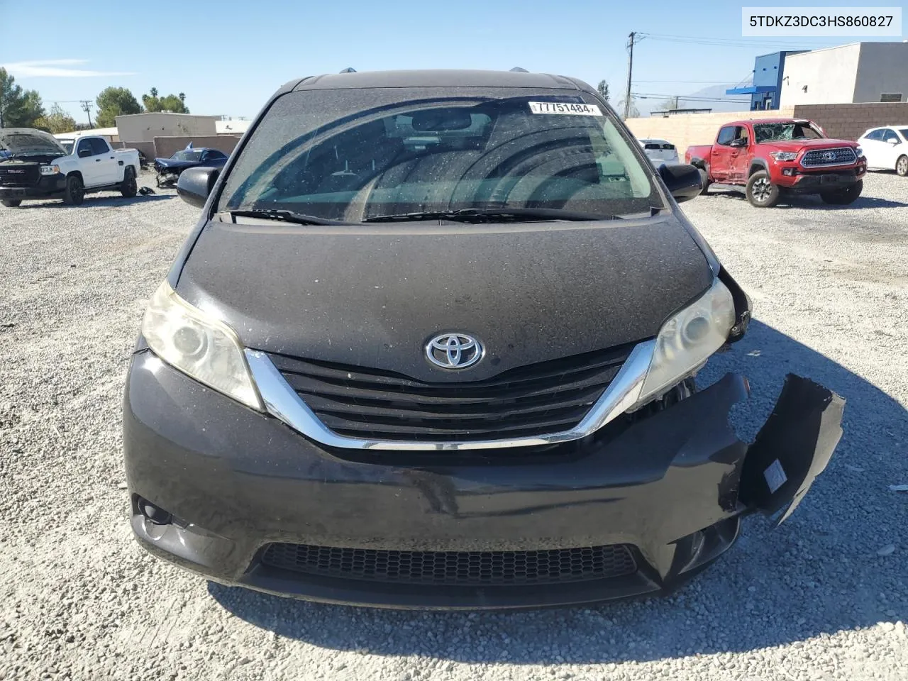 2017 Toyota Sienna Le VIN: 5TDKZ3DC3HS860827 Lot: 77751484