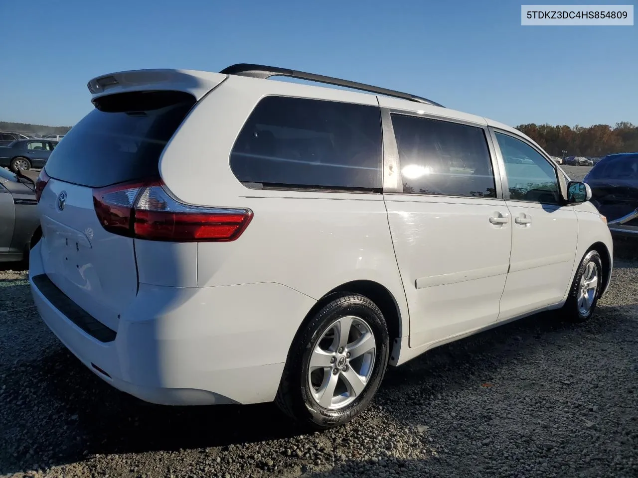 2017 Toyota Sienna Le VIN: 5TDKZ3DC4HS854809 Lot: 77792434