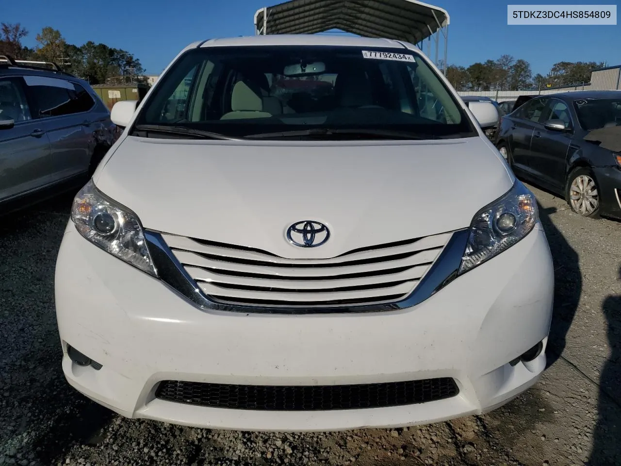 5TDKZ3DC4HS854809 2017 Toyota Sienna Le