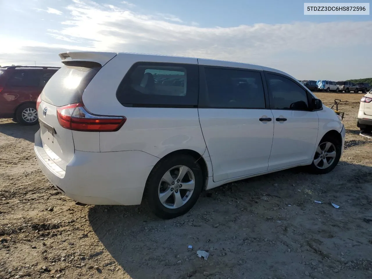 2017 Toyota Sienna VIN: 5TDZZ3DC6HS872596 Lot: 77945144