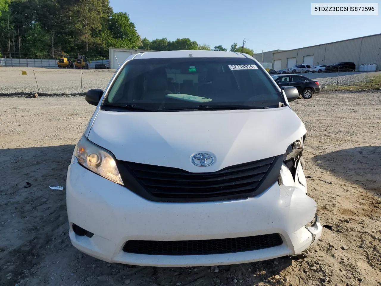 5TDZZ3DC6HS872596 2017 Toyota Sienna