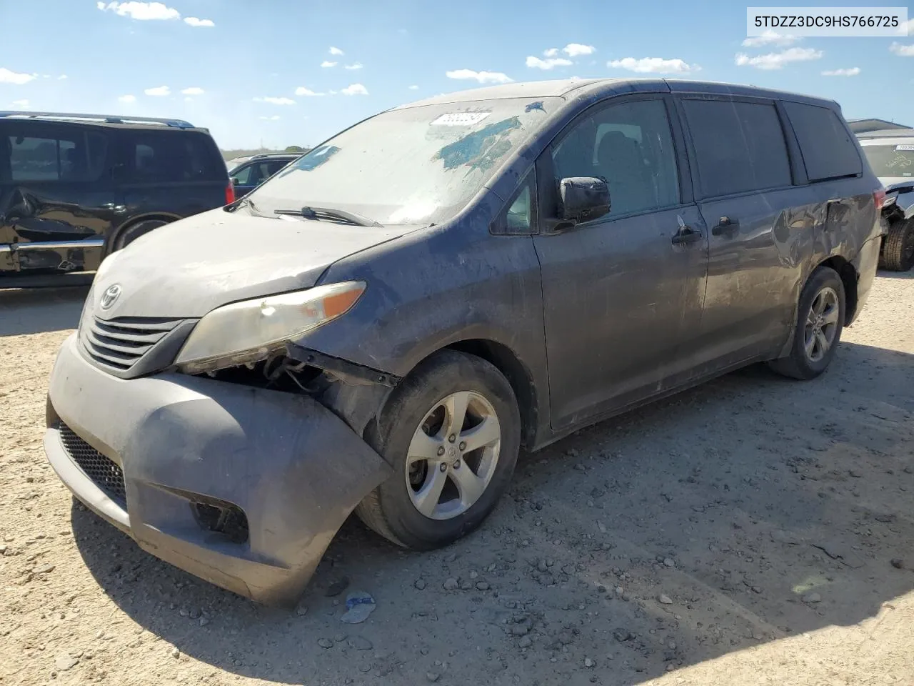 2017 Toyota Sienna VIN: 5TDZZ3DC9HS766725 Lot: 78032254