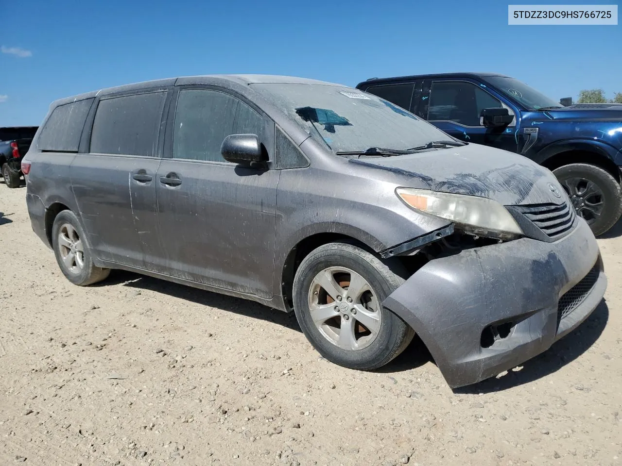 2017 Toyota Sienna VIN: 5TDZZ3DC9HS766725 Lot: 78032254