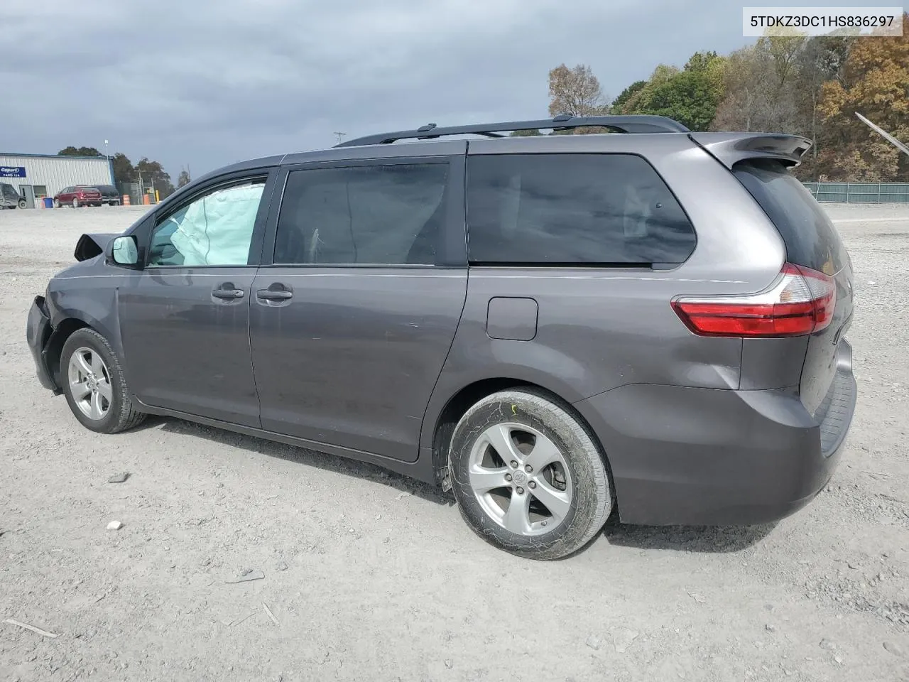 2017 Toyota Sienna Le VIN: 5TDKZ3DC1HS836297 Lot: 78275914