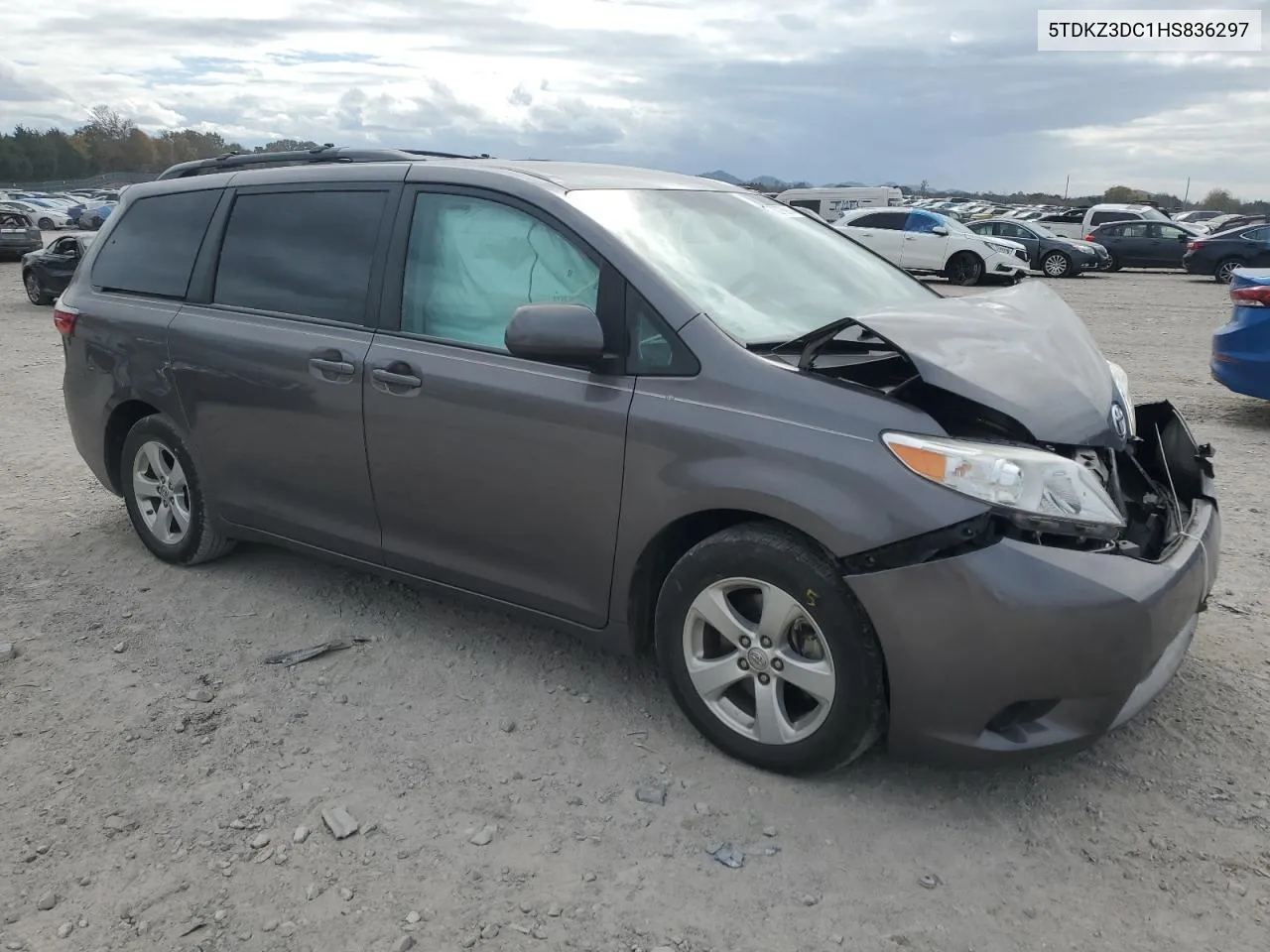 2017 Toyota Sienna Le VIN: 5TDKZ3DC1HS836297 Lot: 78275914