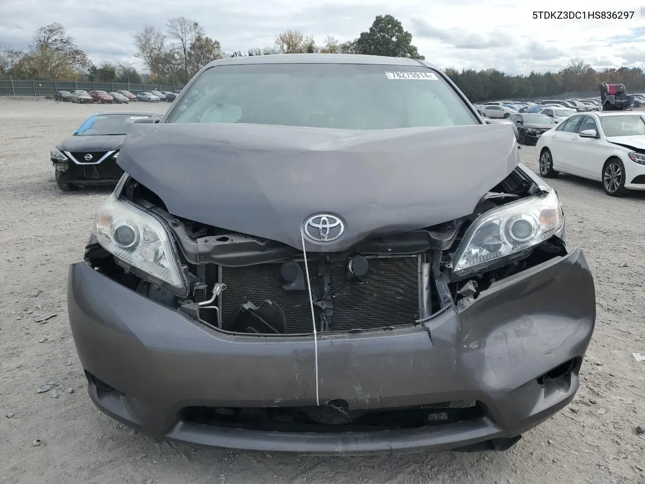 2017 Toyota Sienna Le VIN: 5TDKZ3DC1HS836297 Lot: 78275914