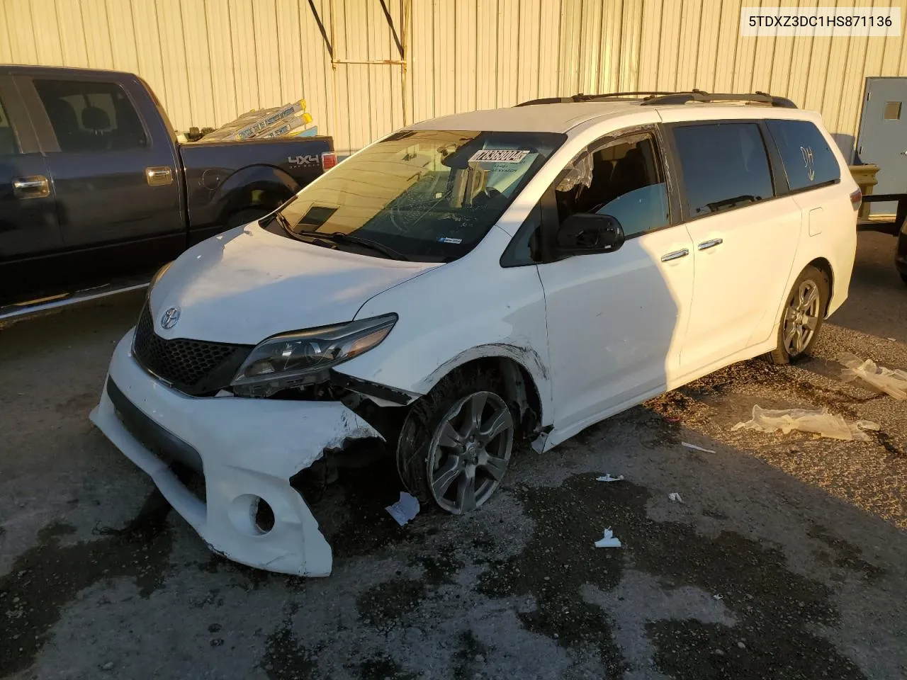 2017 Toyota Sienna Se VIN: 5TDXZ3DC1HS871136 Lot: 78368004