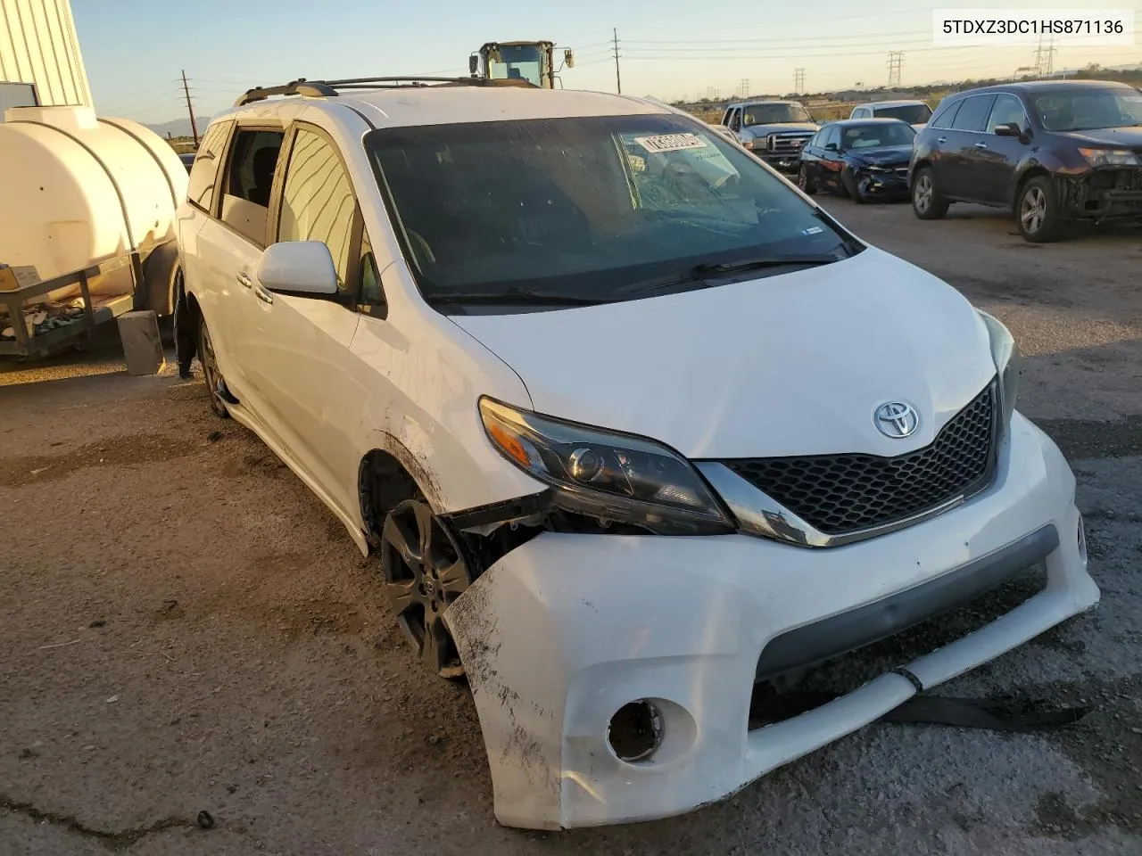 2017 Toyota Sienna Se VIN: 5TDXZ3DC1HS871136 Lot: 78368004