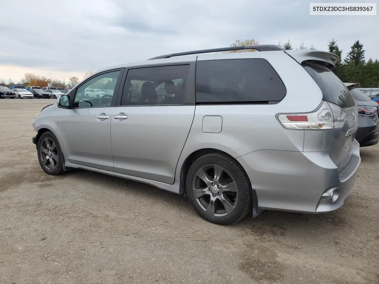 2017 Toyota Sienna Se VIN: 5TDXZ3DC3HS839367 Lot: 78695624