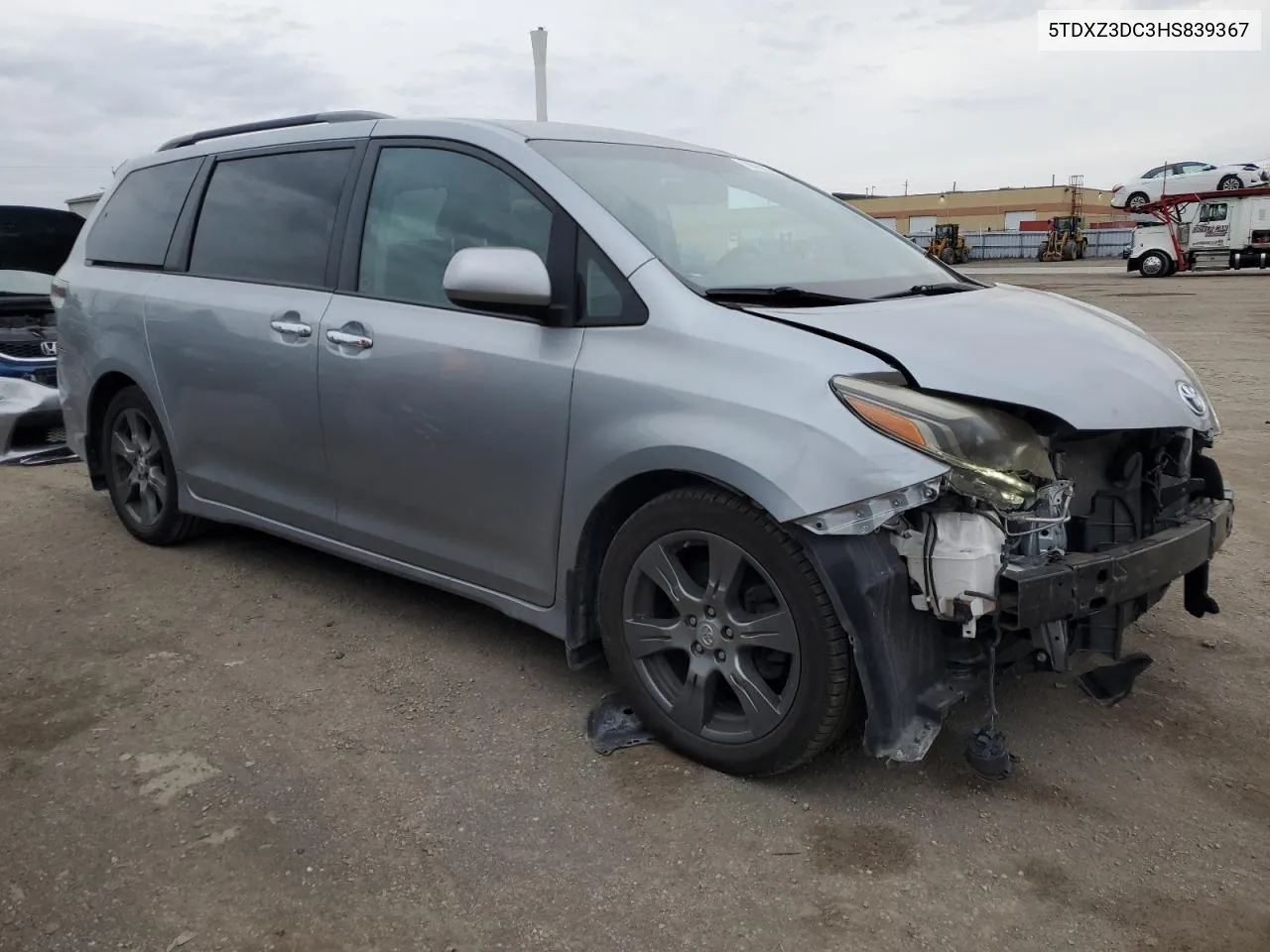 2017 Toyota Sienna Se VIN: 5TDXZ3DC3HS839367 Lot: 78695624