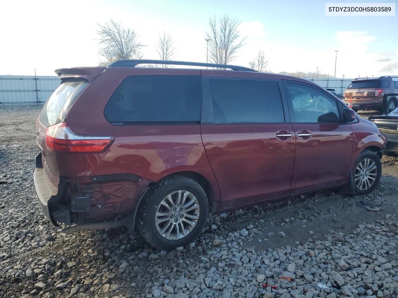 2017 Toyota Sienna Xle VIN: 5TDYZ3DC0HS803589 Lot: 78819944