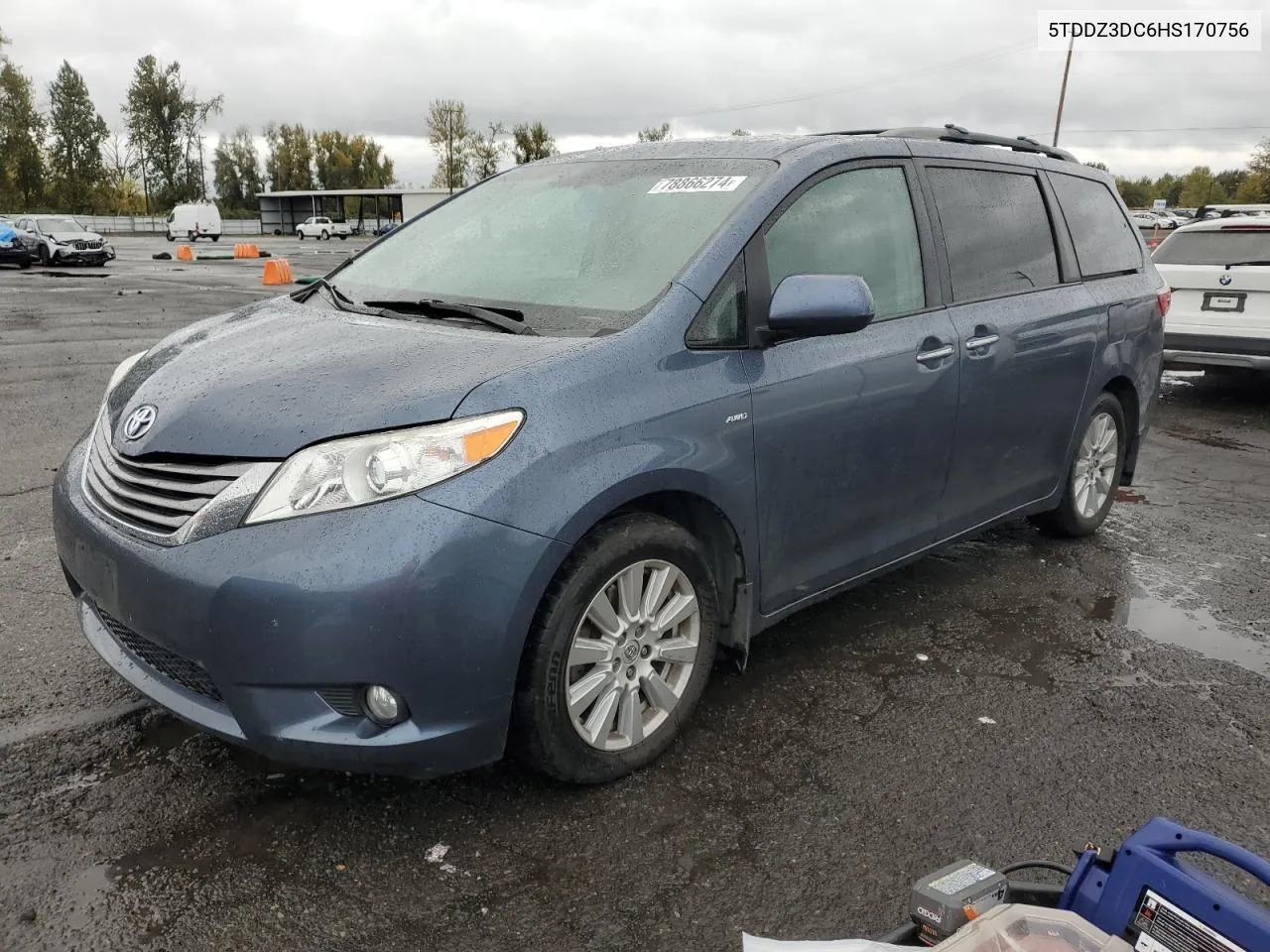 2017 Toyota Sienna Xle VIN: 5TDDZ3DC6HS170756 Lot: 78866274