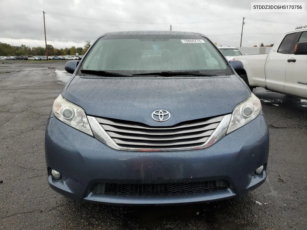 2017 Toyota Sienna Xle VIN: 5TDDZ3DC6HS170756 Lot: 78866274