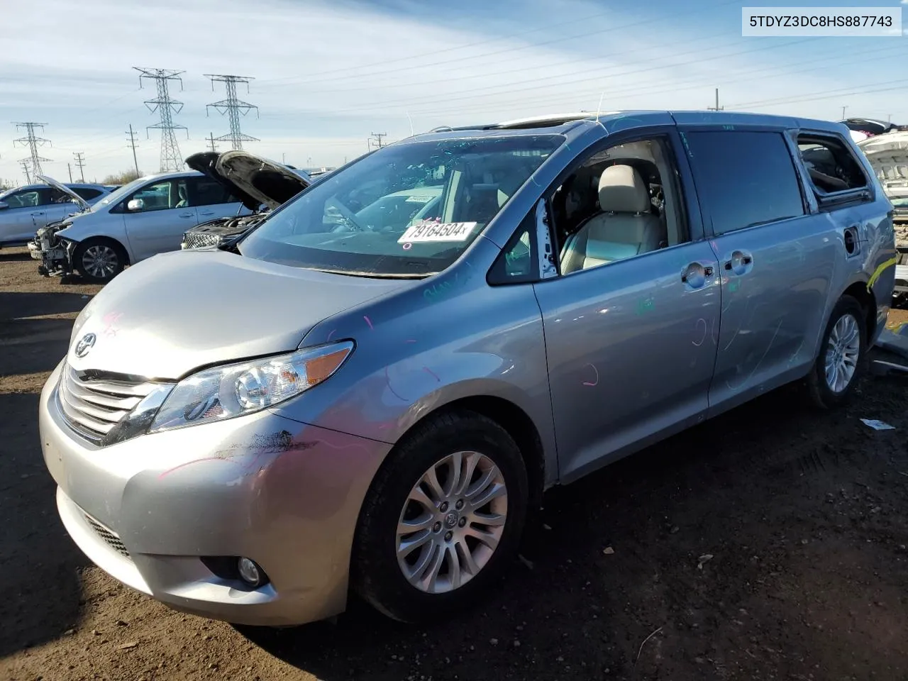 2017 Toyota Sienna Xle VIN: 5TDYZ3DC8HS887743 Lot: 79164504