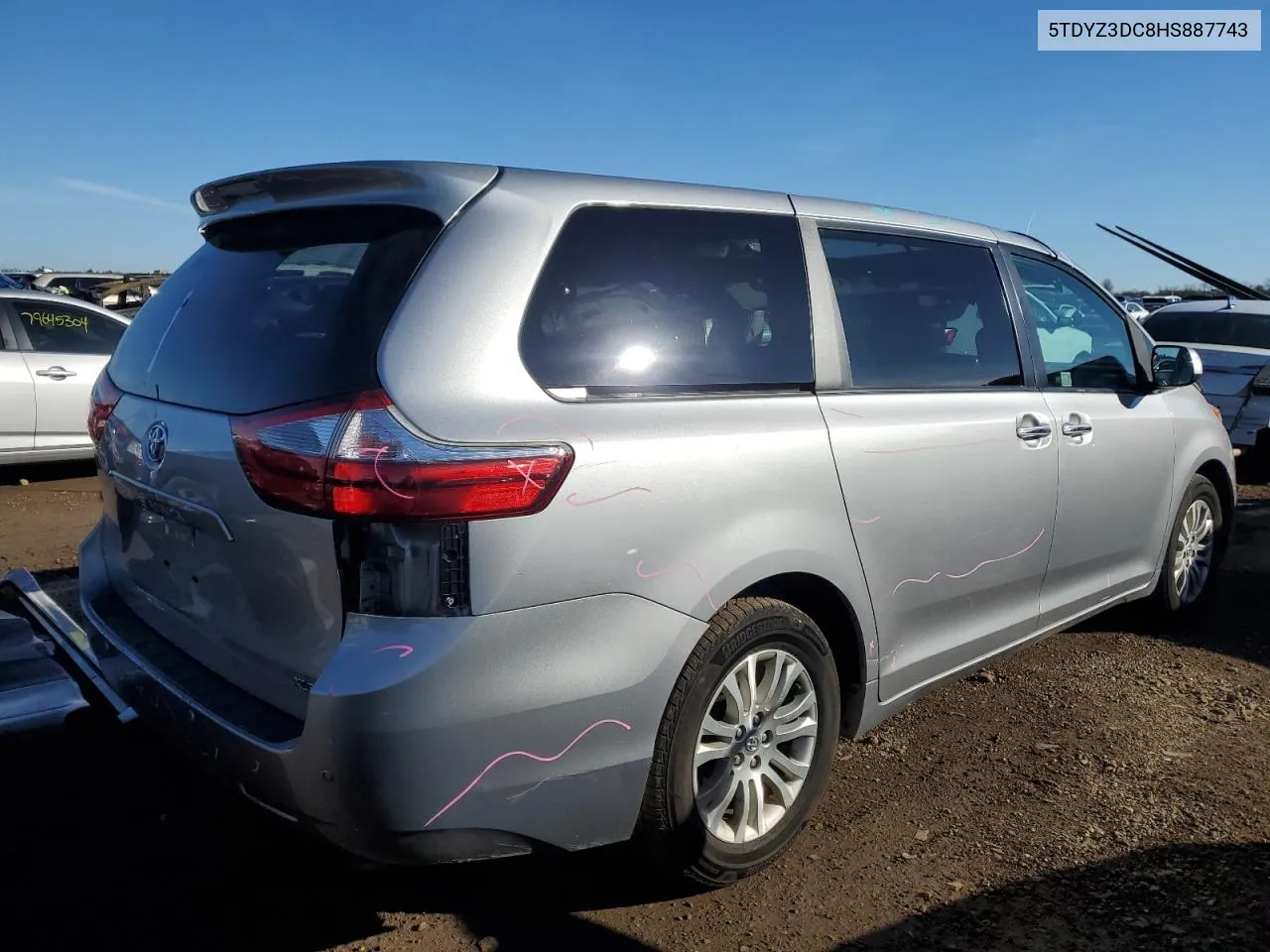 2017 Toyota Sienna Xle VIN: 5TDYZ3DC8HS887743 Lot: 79164504