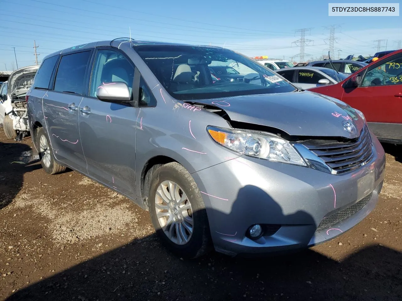 2017 Toyota Sienna Xle VIN: 5TDYZ3DC8HS887743 Lot: 79164504