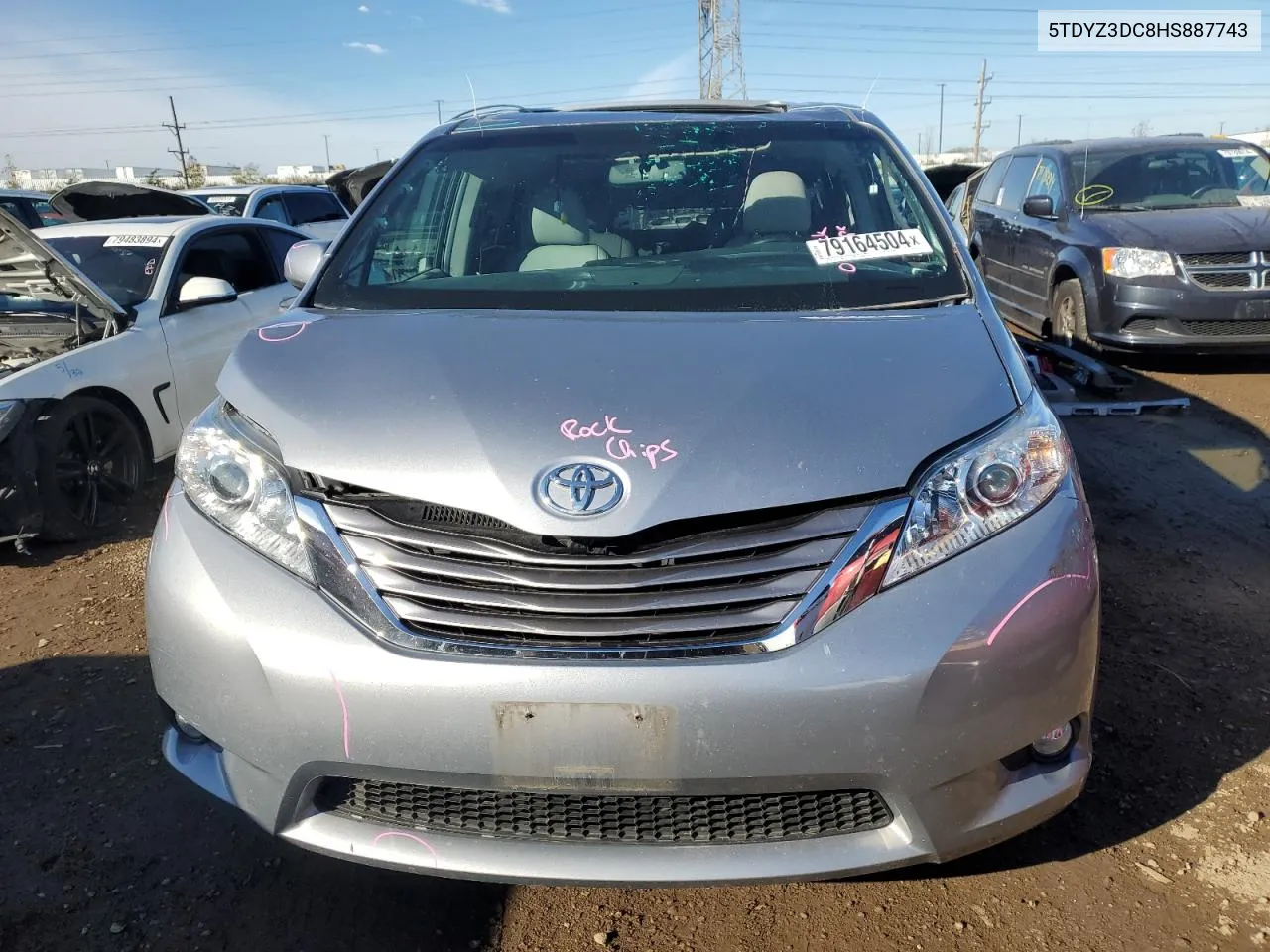 2017 Toyota Sienna Xle VIN: 5TDYZ3DC8HS887743 Lot: 79164504