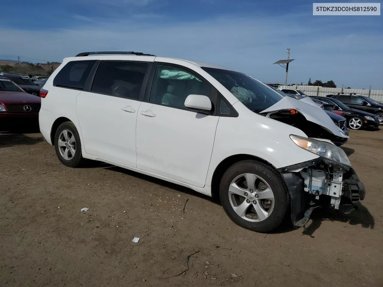 2017 Toyota Sienna Le VIN: 5TDKZ3DC0HS812590 Lot: 79274364