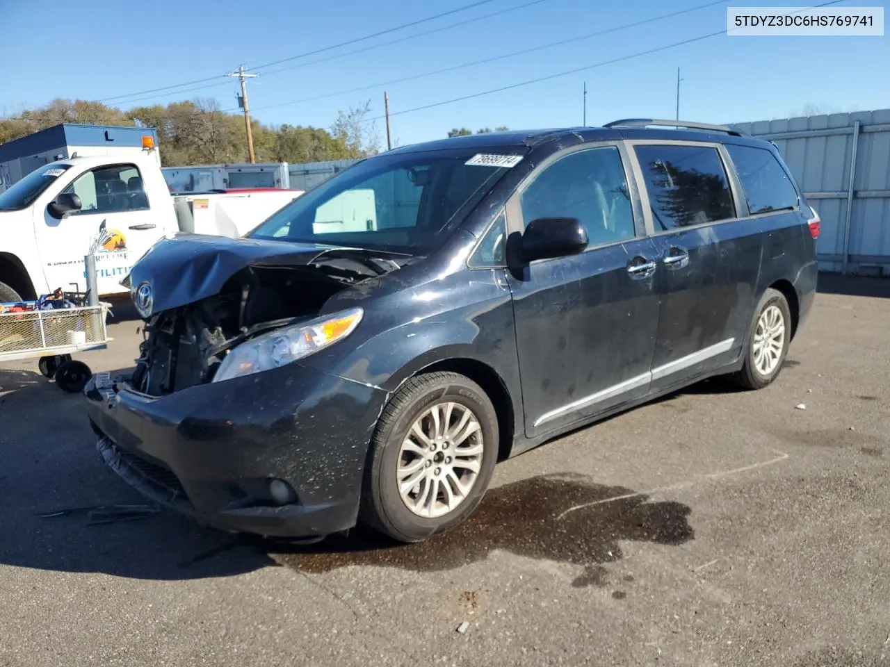 2017 Toyota Sienna Xle VIN: 5TDYZ3DC6HS769741 Lot: 79699714