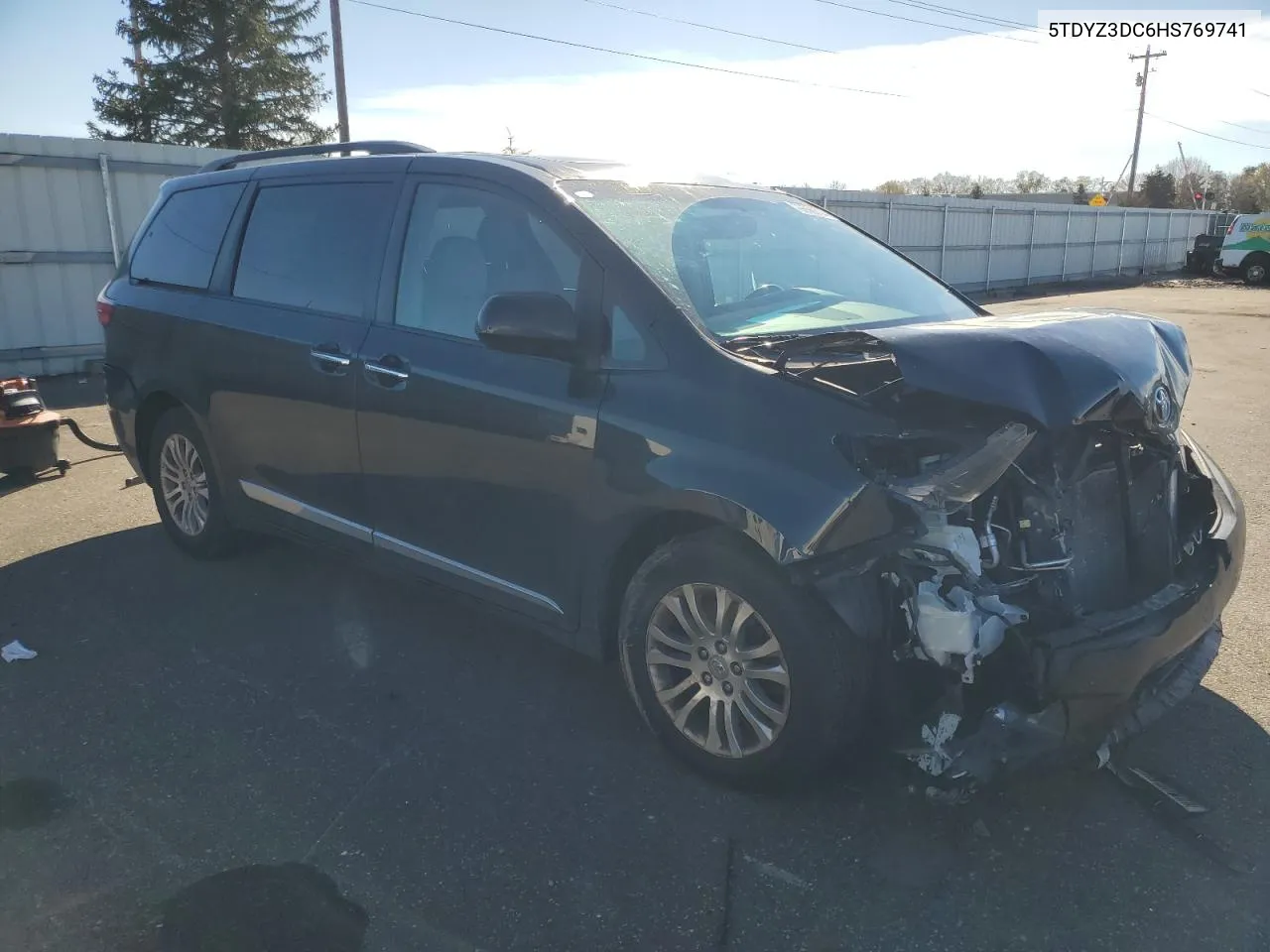 2017 Toyota Sienna Xle VIN: 5TDYZ3DC6HS769741 Lot: 79699714