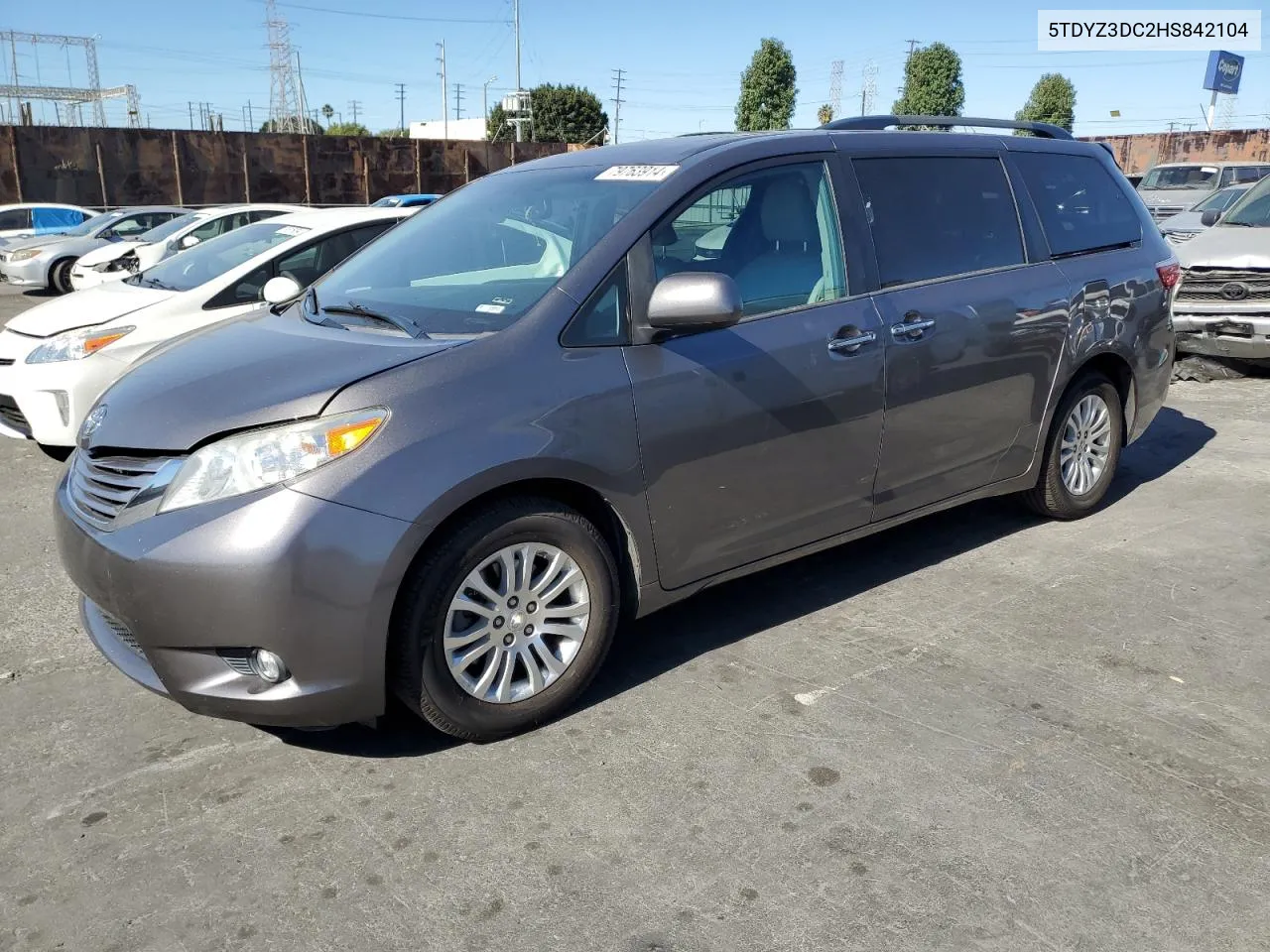 2017 Toyota Sienna Xle VIN: 5TDYZ3DC2HS842104 Lot: 79763914