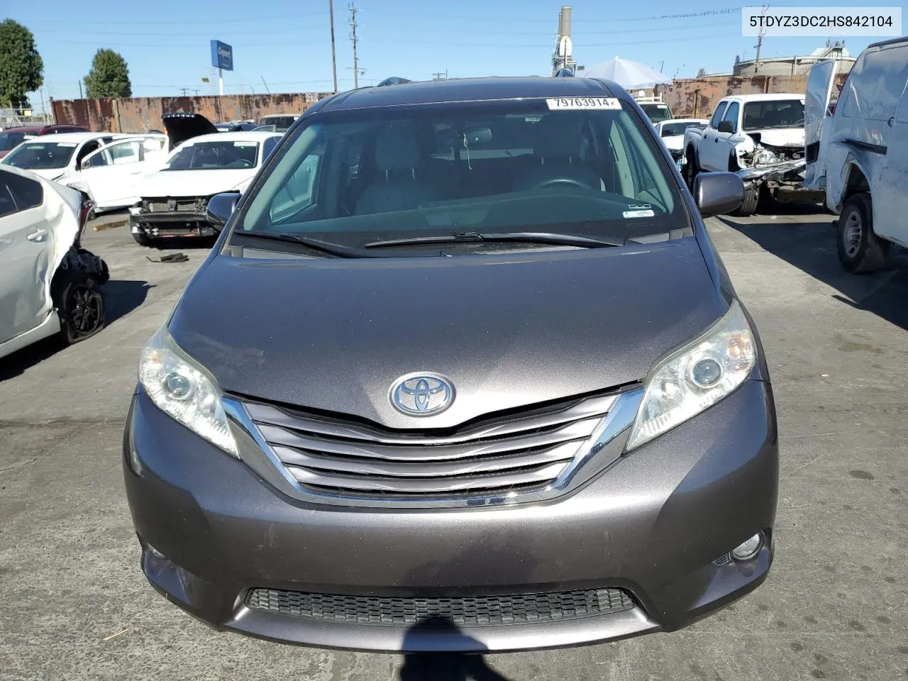 2017 Toyota Sienna Xle VIN: 5TDYZ3DC2HS842104 Lot: 79763914