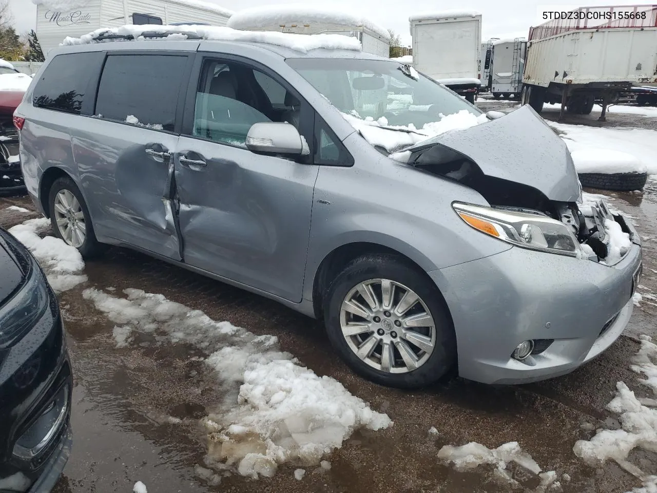 2017 Toyota Sienna Xle VIN: 5TDDZ3DC0HS155668 Lot: 79860844