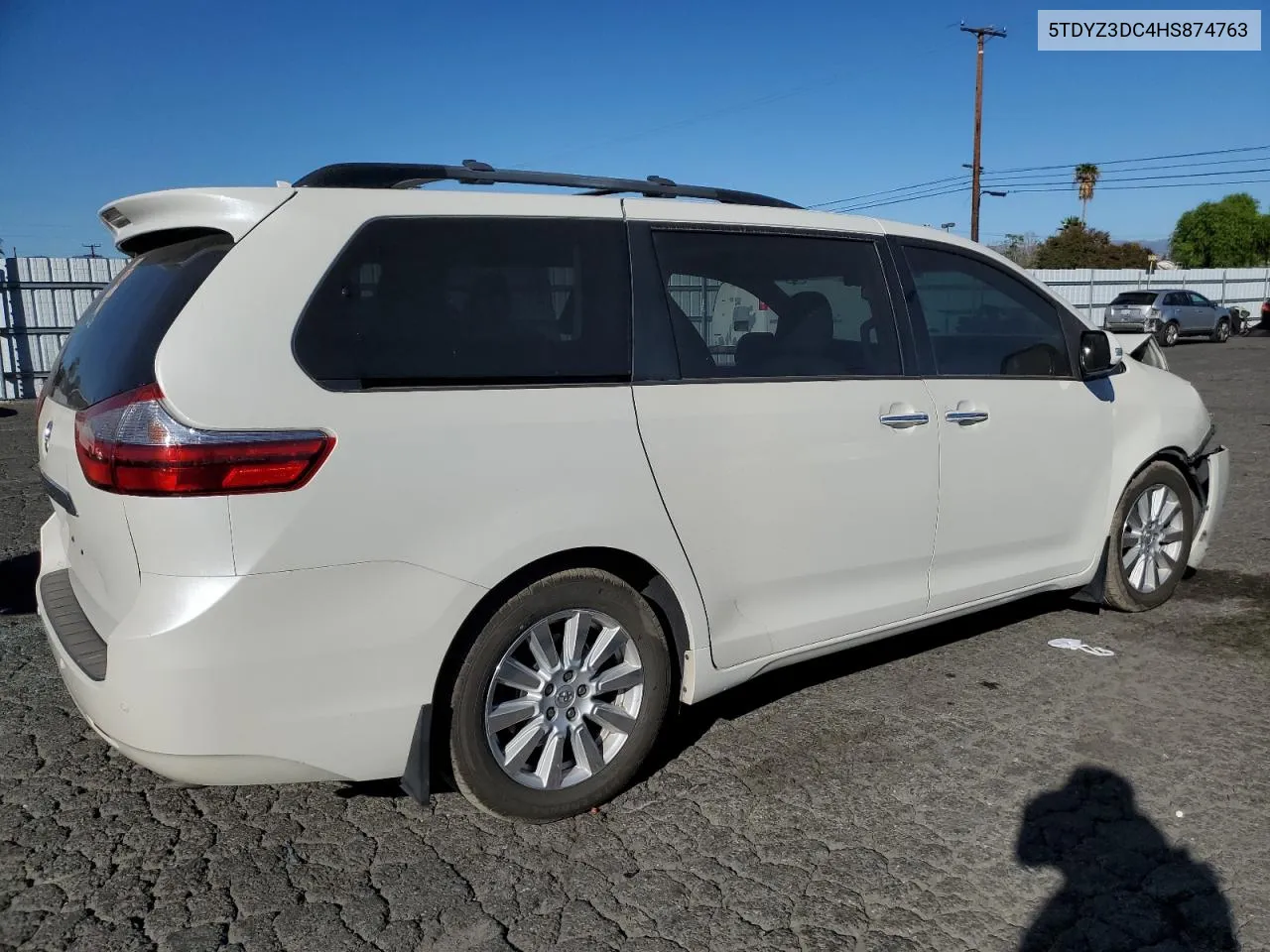 2017 Toyota Sienna Xle VIN: 5TDYZ3DC4HS874763 Lot: 79872434