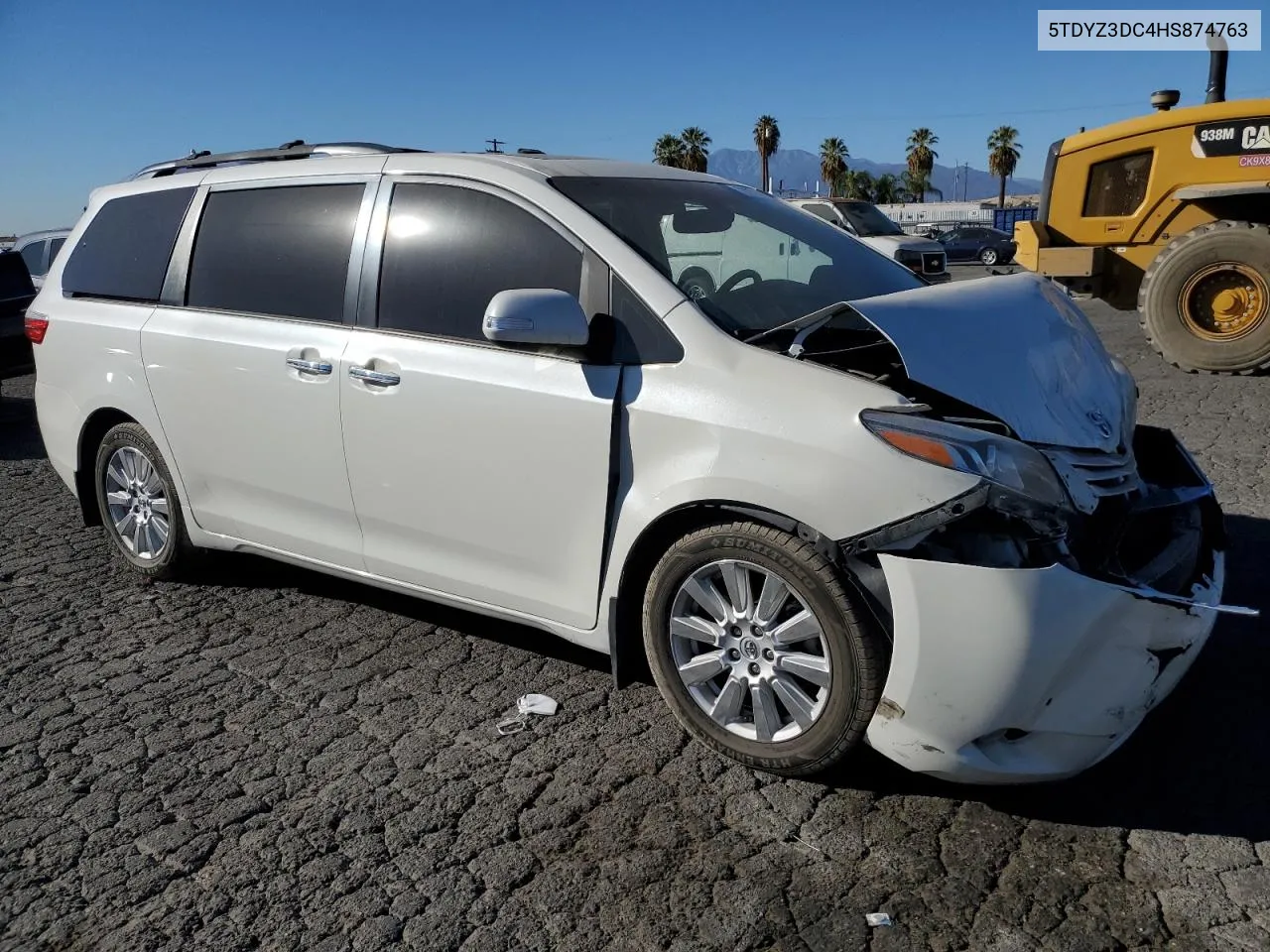 2017 Toyota Sienna Xle VIN: 5TDYZ3DC4HS874763 Lot: 79872434