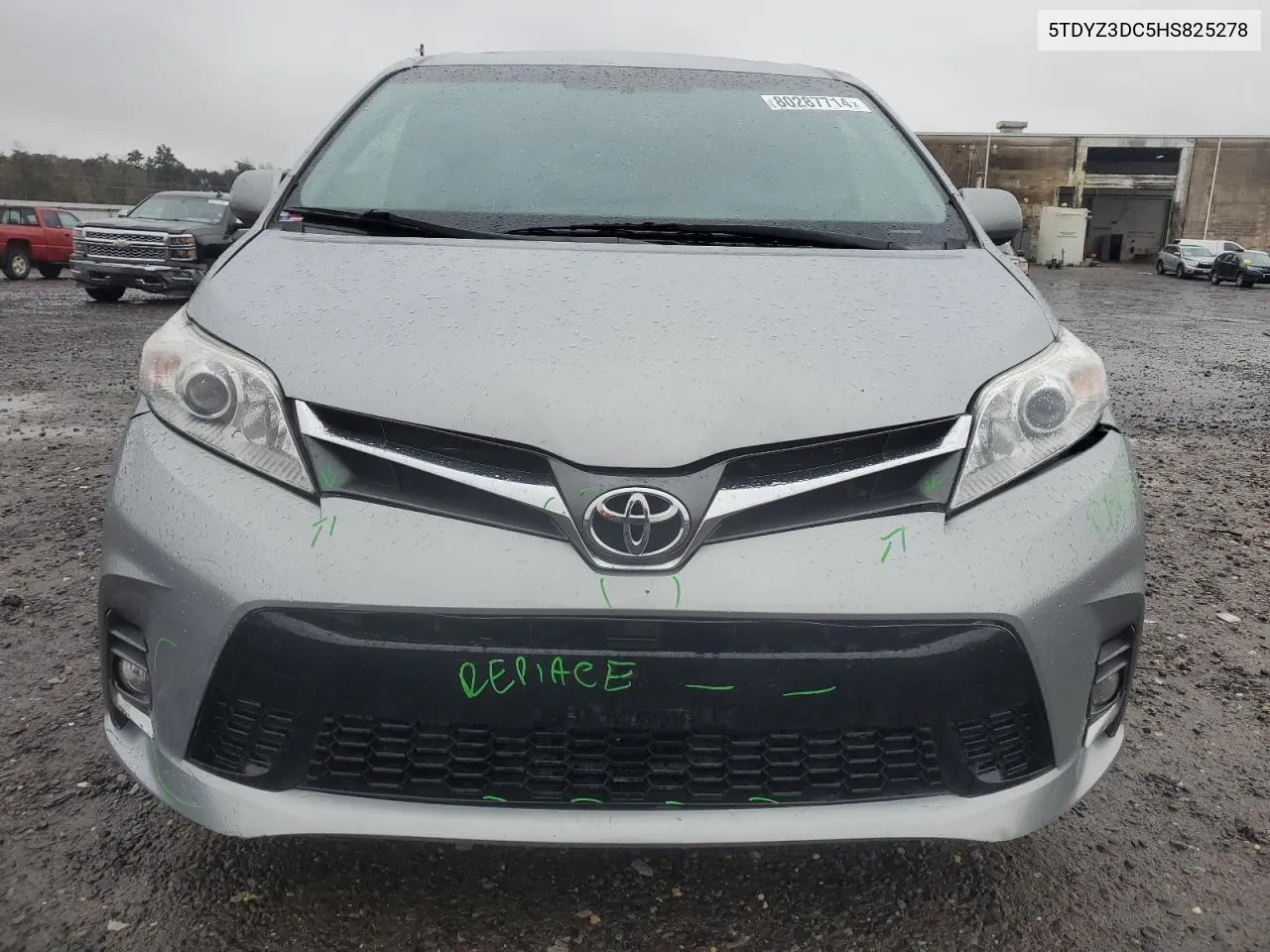 2017 Toyota Sienna Xle VIN: 5TDYZ3DC5HS825278 Lot: 80287714