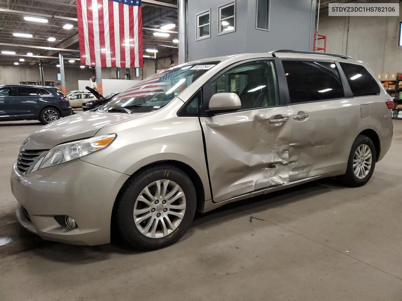 2017 Toyota Sienna Xle VIN: 5TDYZ3DC1HS782106 Lot: 80372544