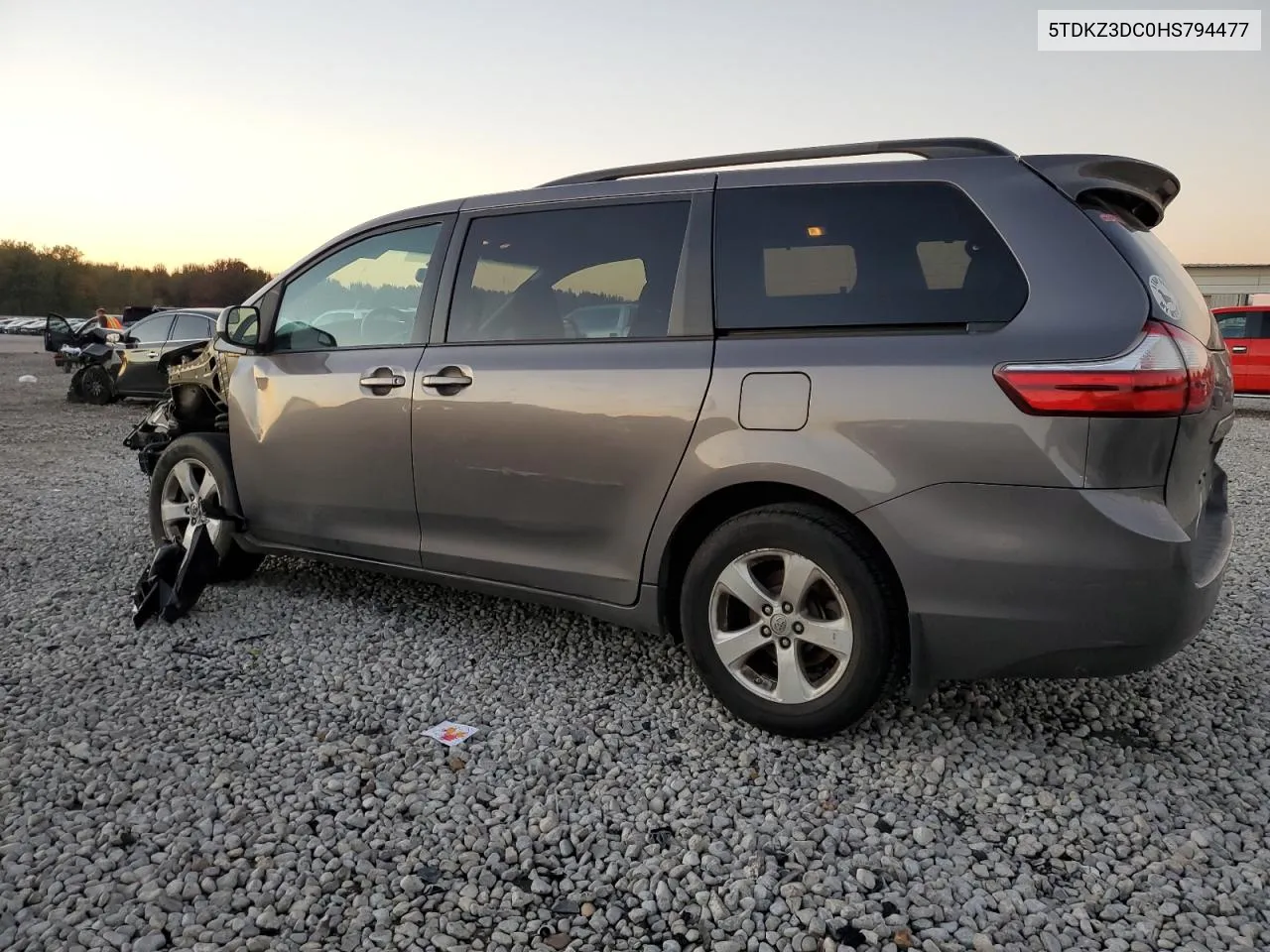 2017 Toyota Sienna Le VIN: 5TDKZ3DC0HS794477 Lot: 80382524