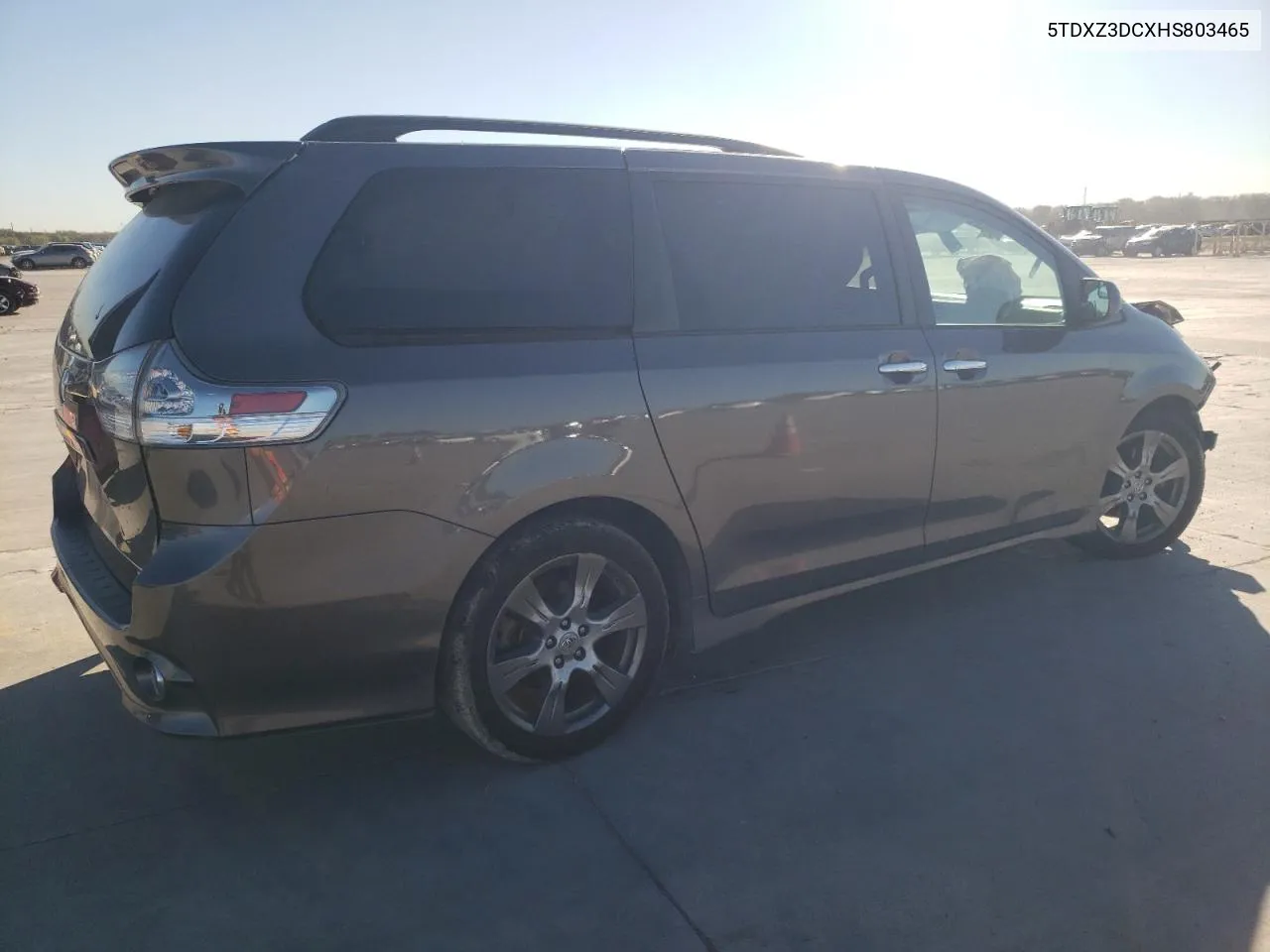 2017 Toyota Sienna Se VIN: 5TDXZ3DCXHS803465 Lot: 80696584