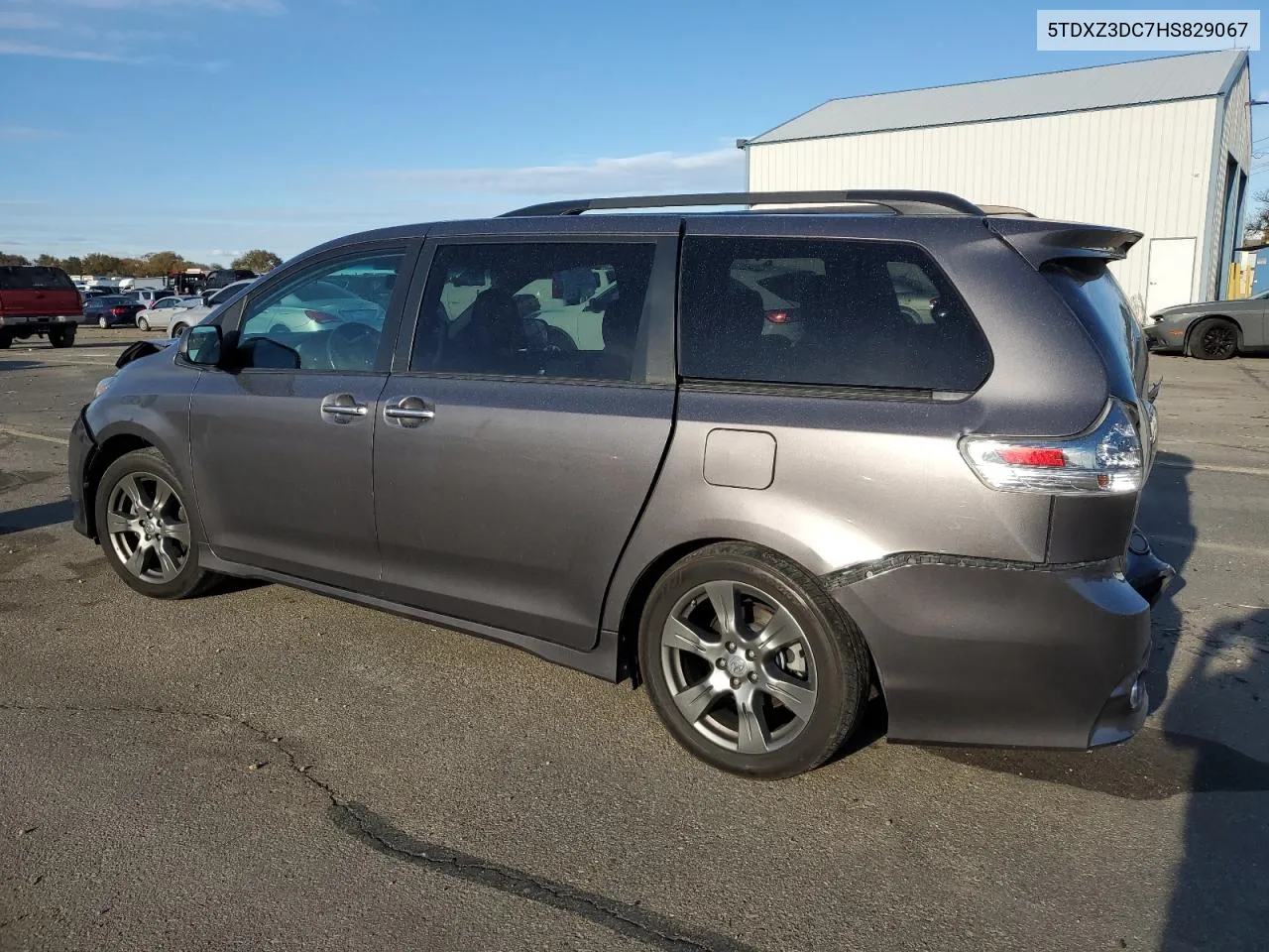 2017 Toyota Sienna Se VIN: 5TDXZ3DC7HS829067 Lot: 80698524