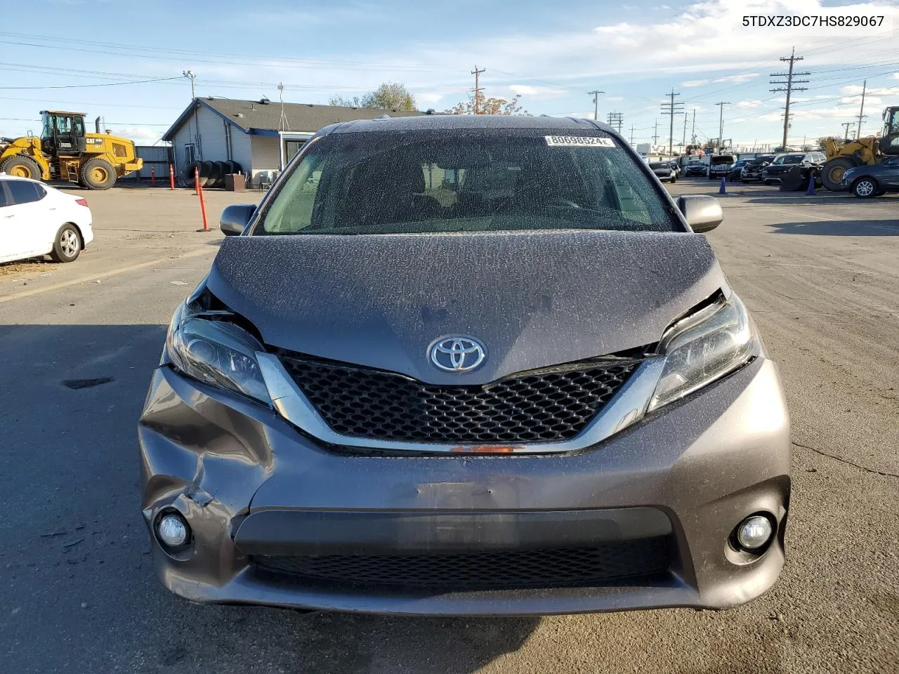 2017 Toyota Sienna Se VIN: 5TDXZ3DC7HS829067 Lot: 80698524