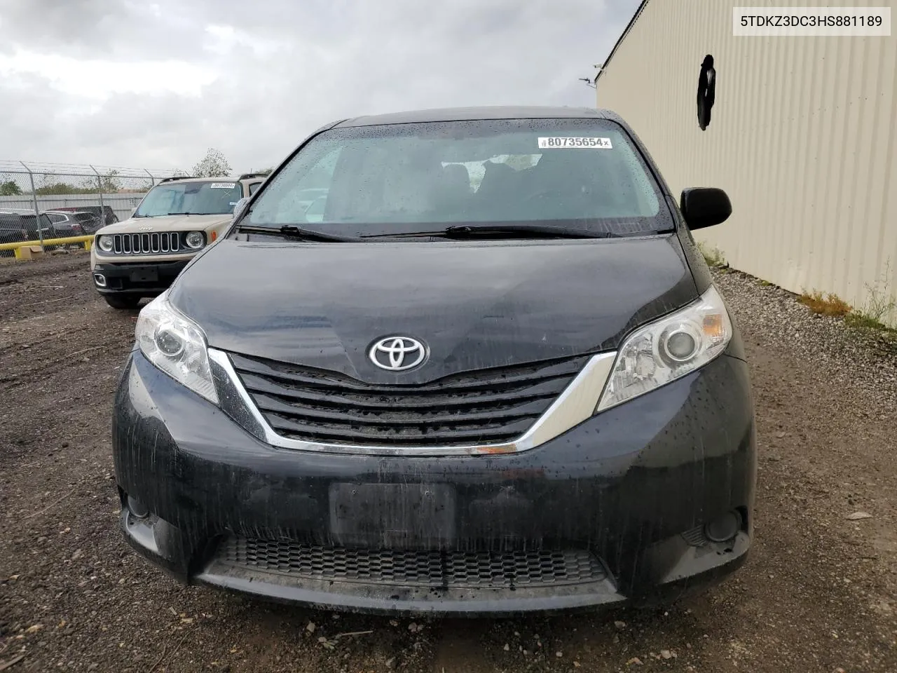 2017 Toyota Sienna Le VIN: 5TDKZ3DC3HS881189 Lot: 80735654