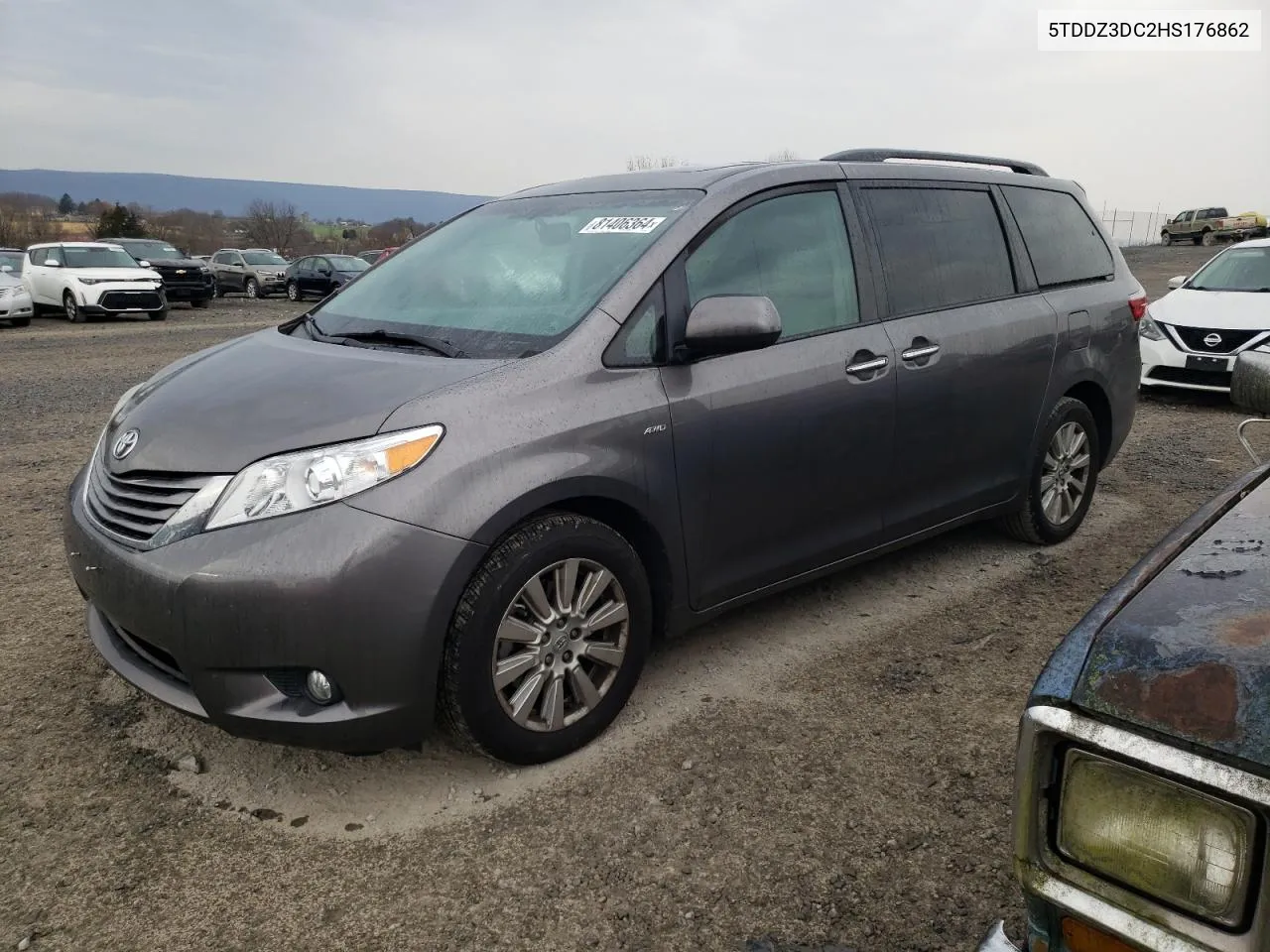 2017 Toyota Sienna Xle VIN: 5TDDZ3DC2HS176862 Lot: 81406364