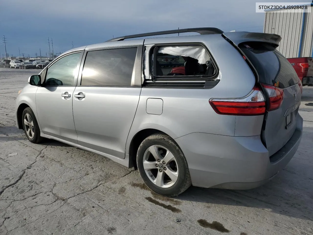 2018 Toyota Sienna Le VIN: 5TDKZ3DC4JS928428 Lot: 42125004