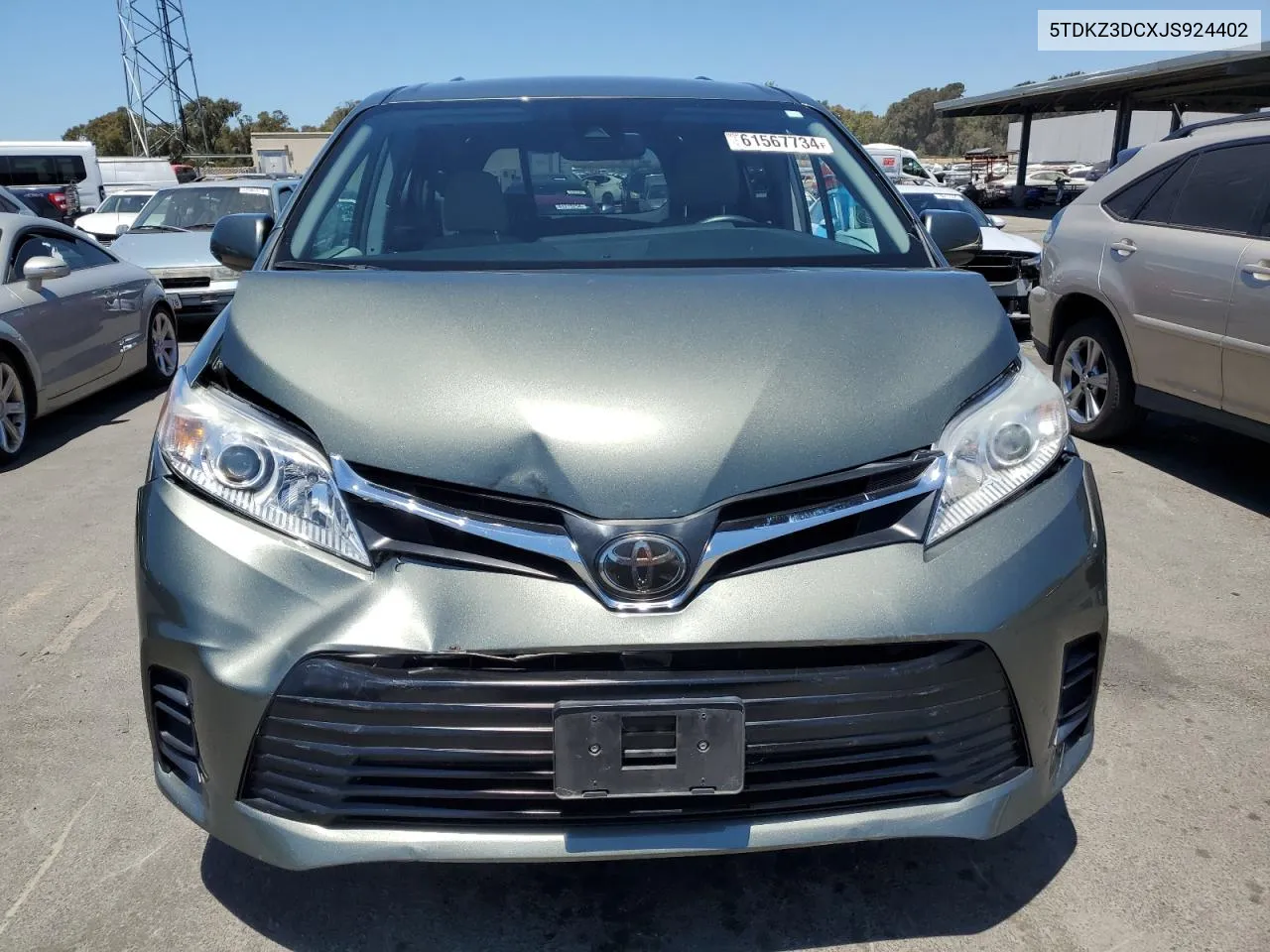 5TDKZ3DCXJS924402 2018 Toyota Sienna Le