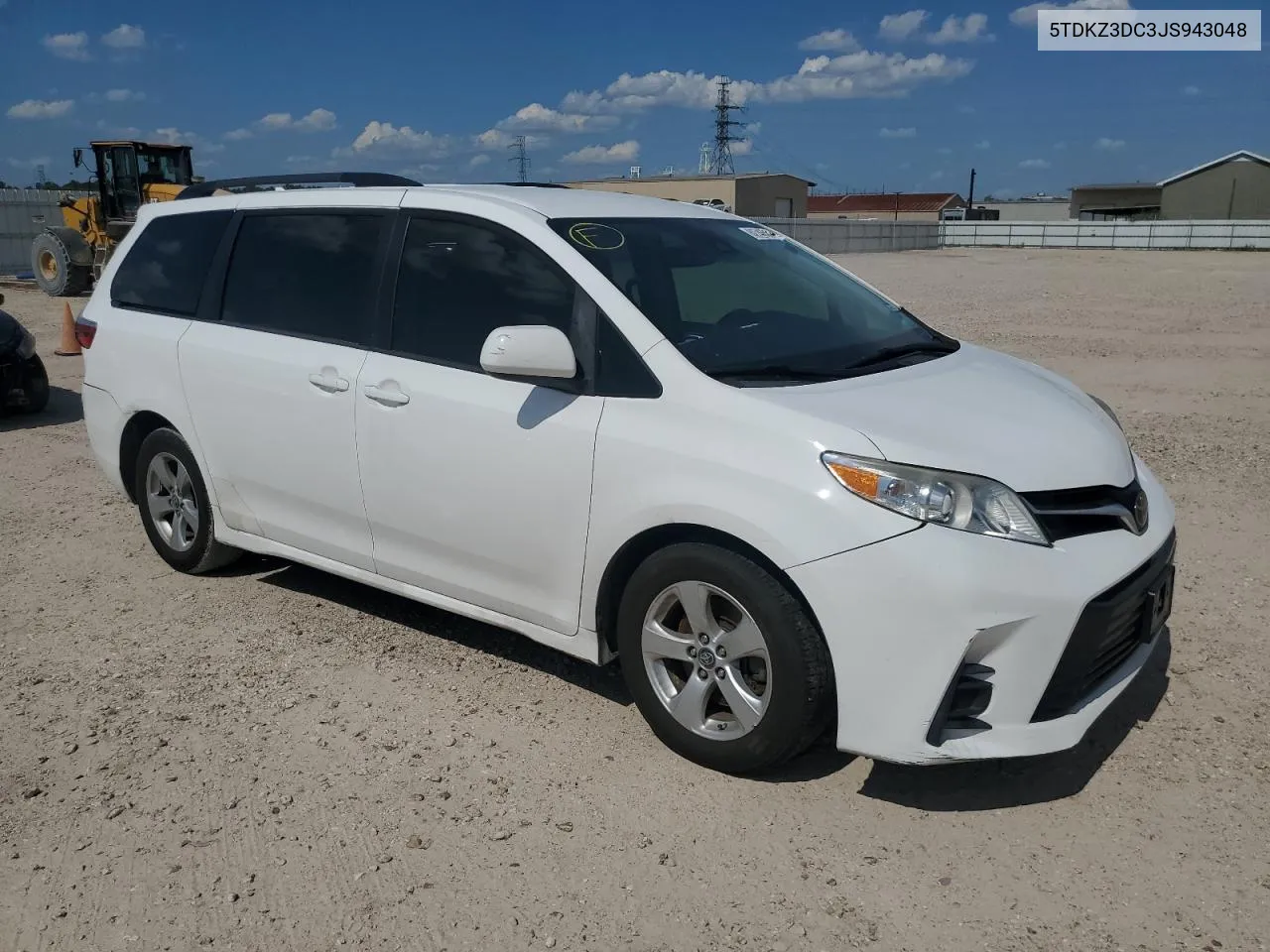 2018 Toyota Sienna Le VIN: 5TDKZ3DC3JS943048 Lot: 62746584